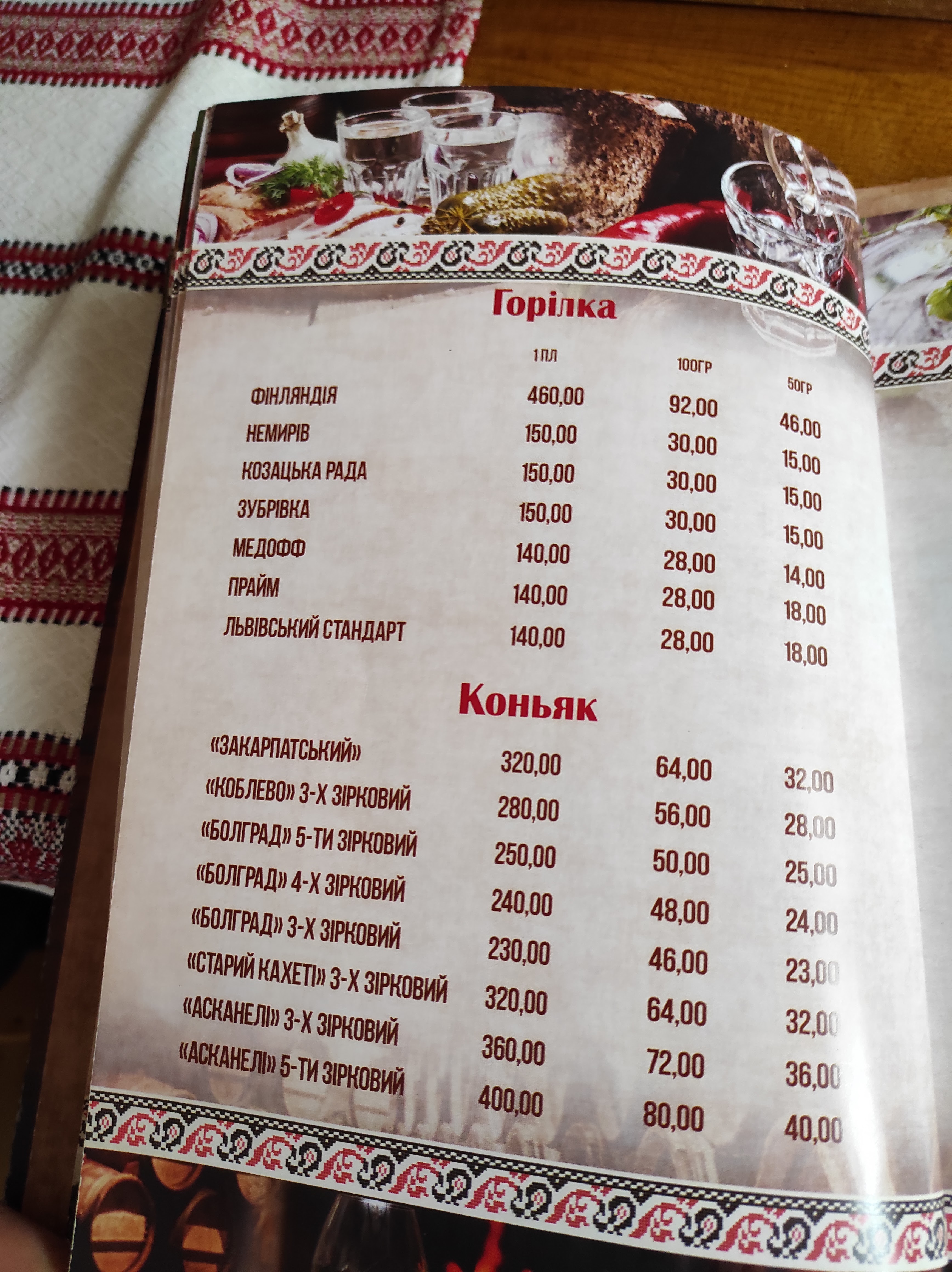 Turistika menu 8