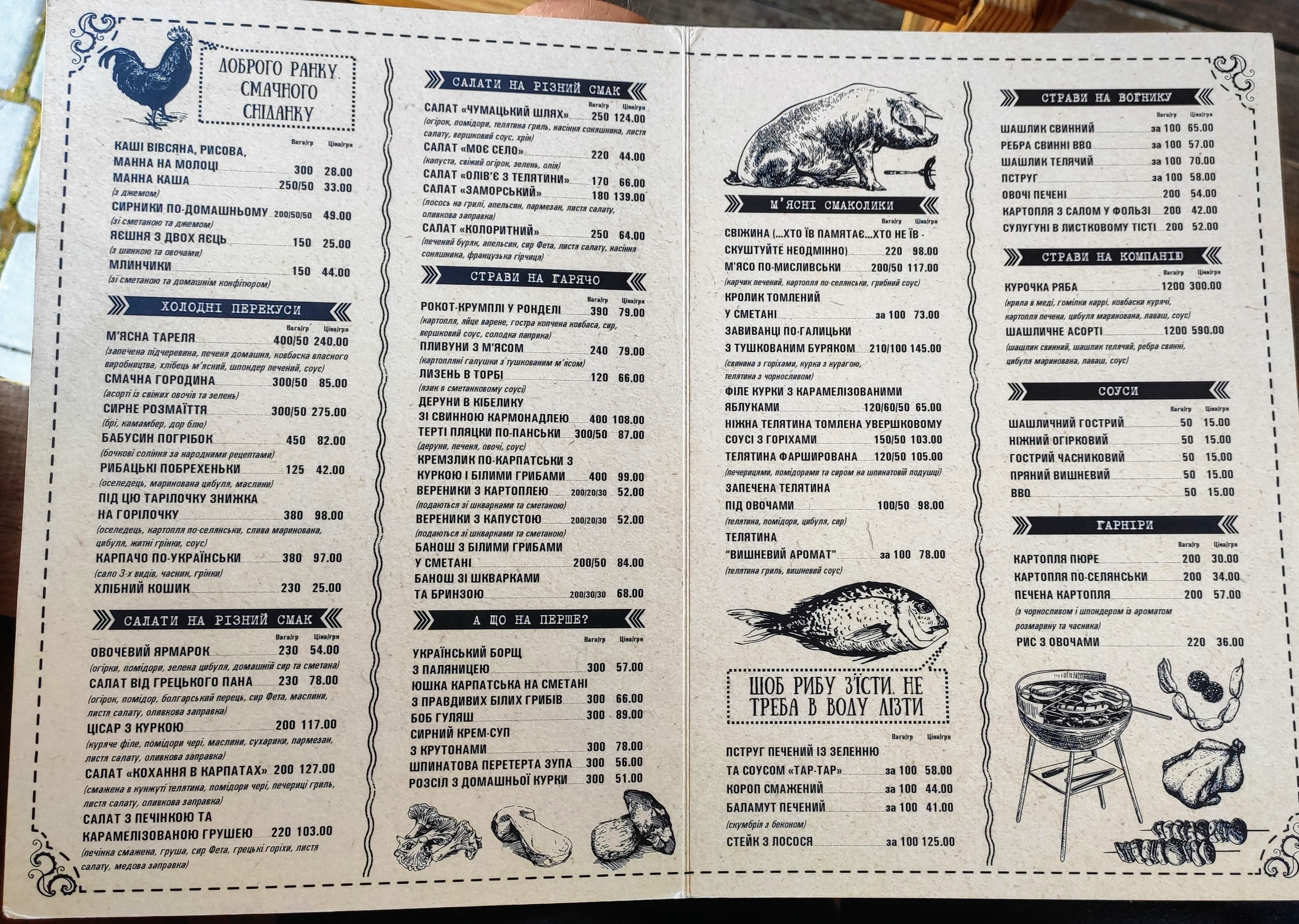 Restoratsiya Kufer menu 2