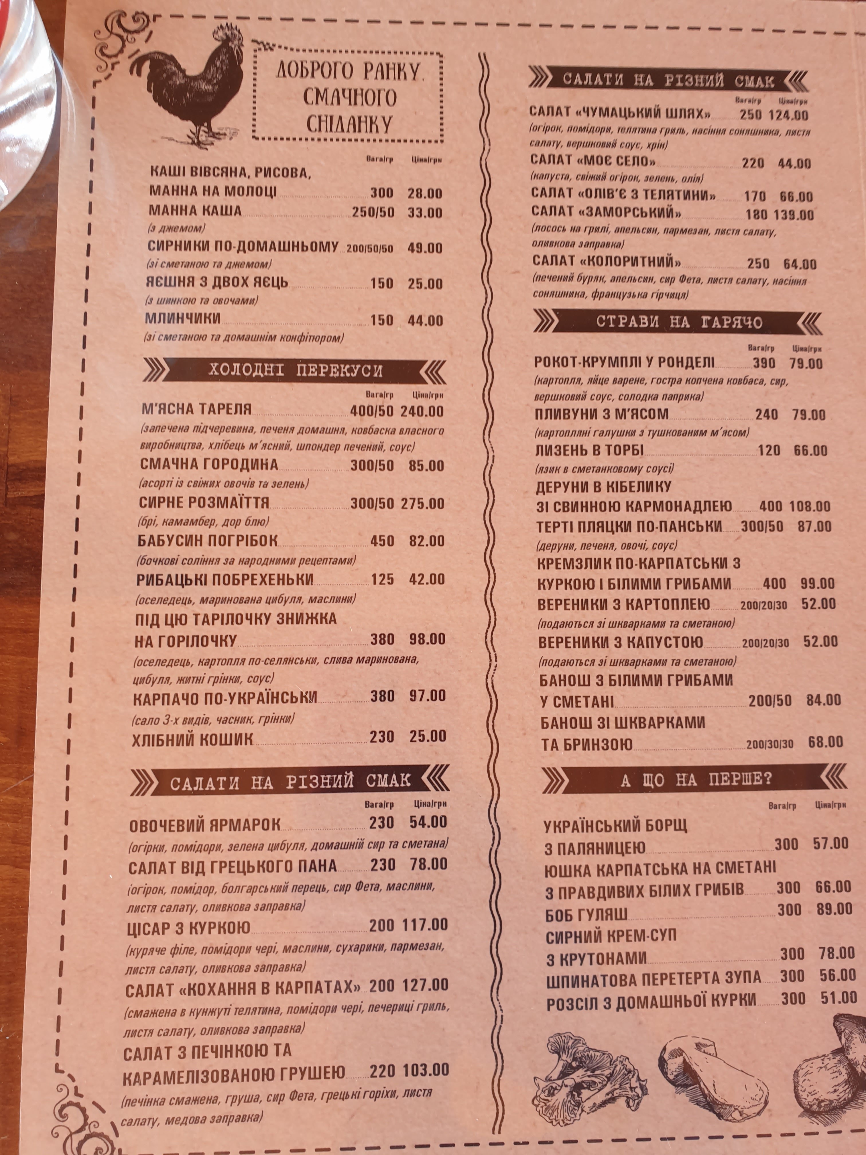 Restoratsiya Kufer menu 10