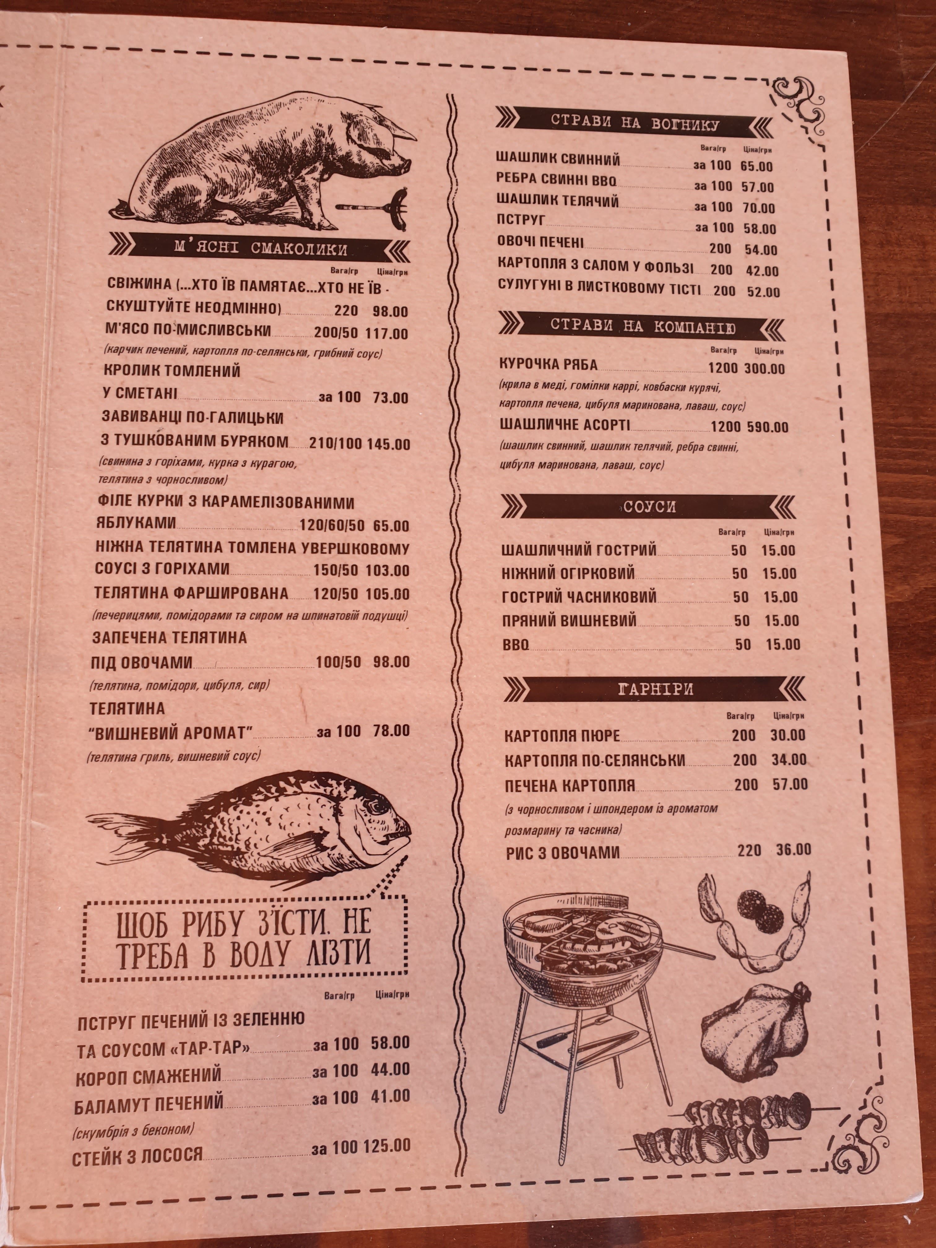 Restoratsiya Kufer menu 12