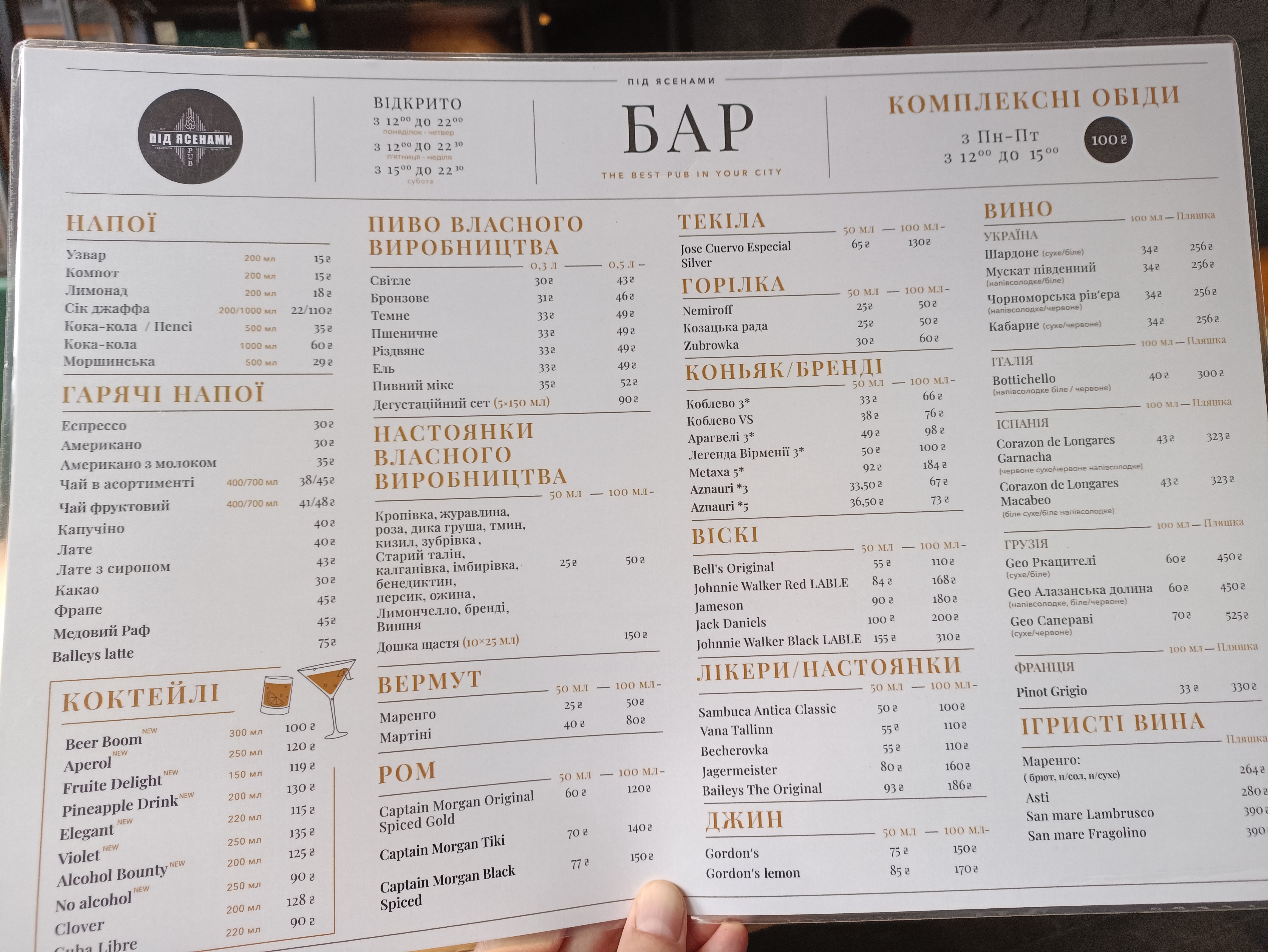 Pid Yasenamy menu 2