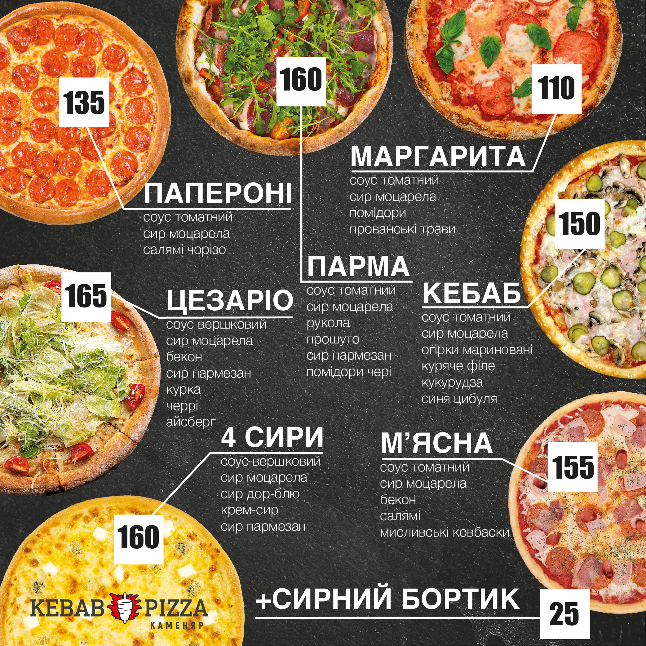 KEBAB & PIZZA menu 1