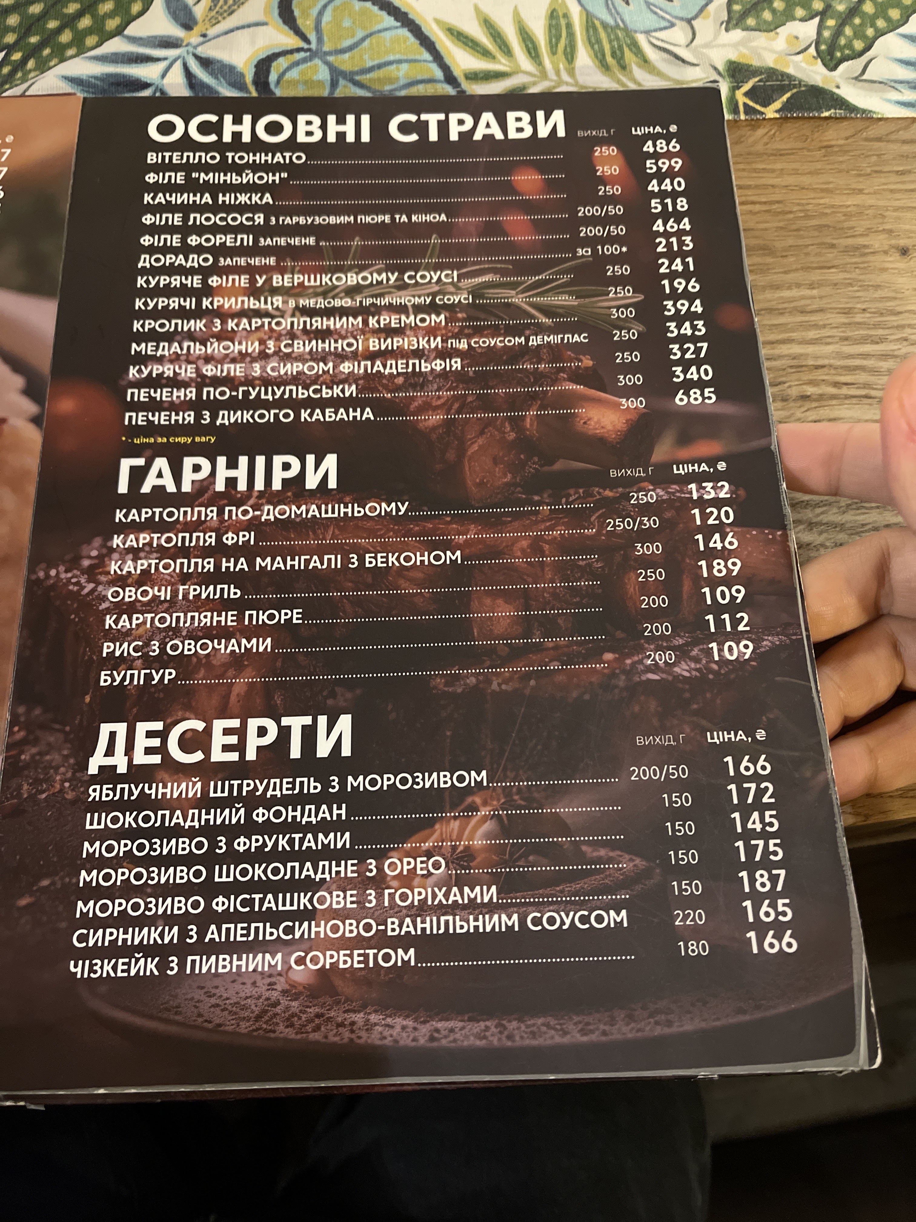 Na Horyzonti menu 1