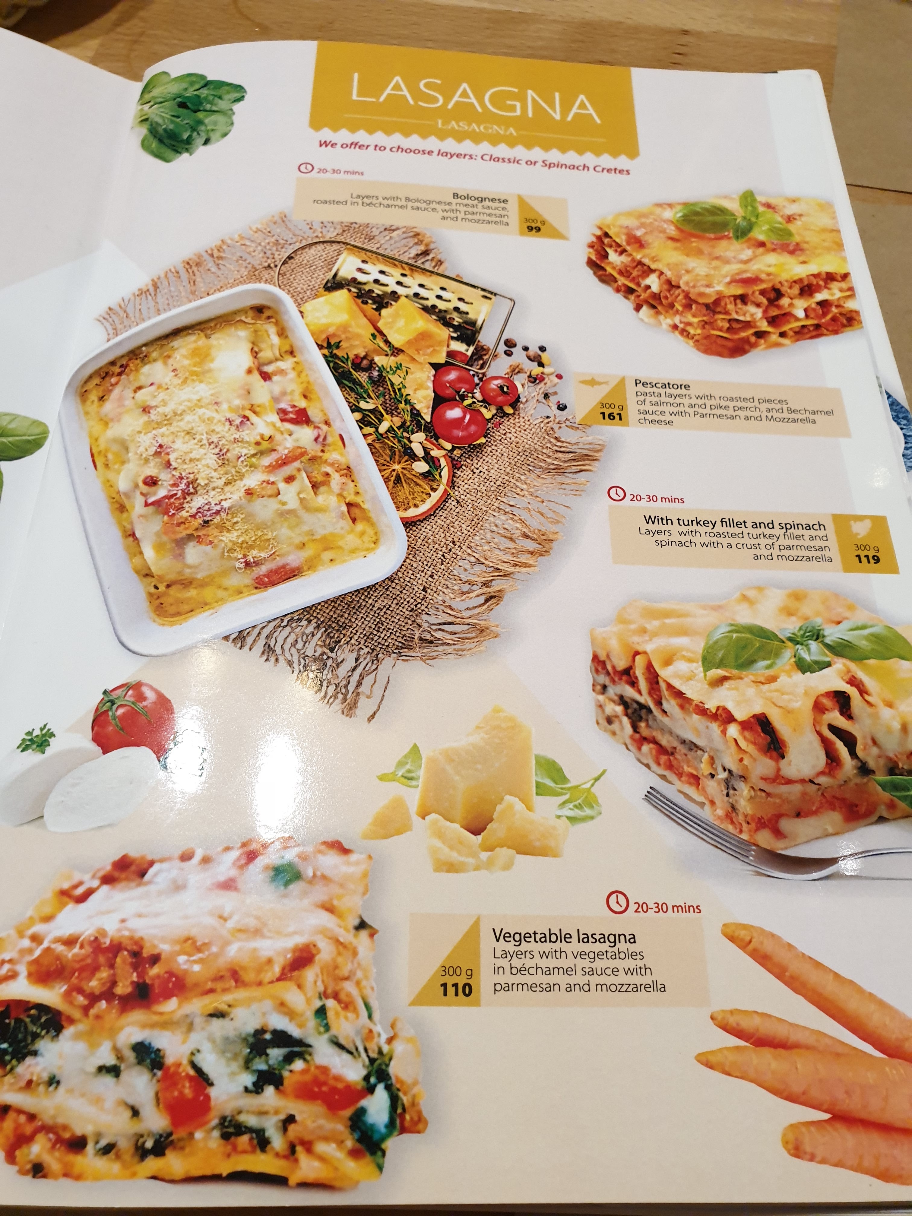 Dolʹche Vita menu 11