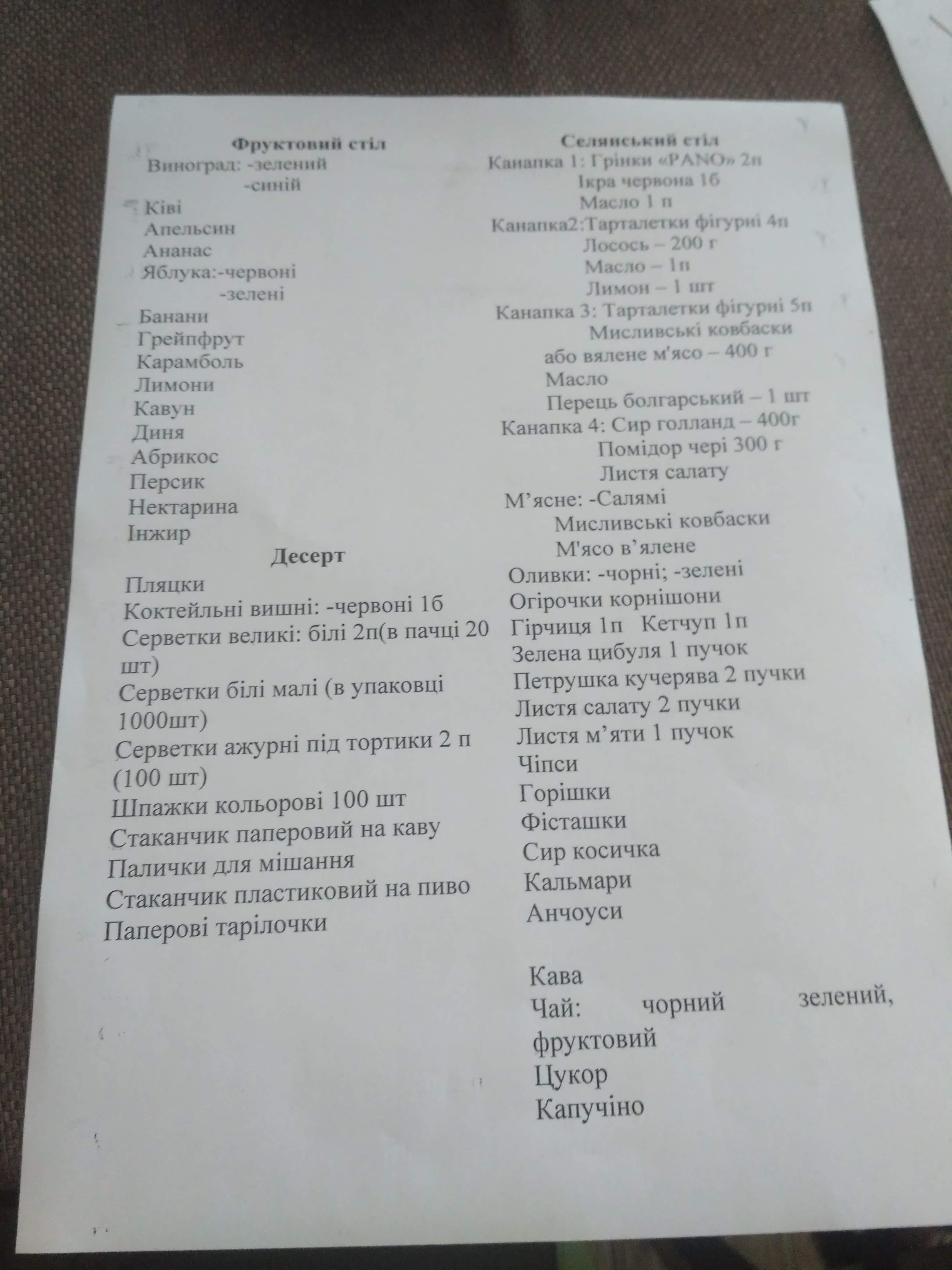 Restaurant "Panorama Hall" menu 4