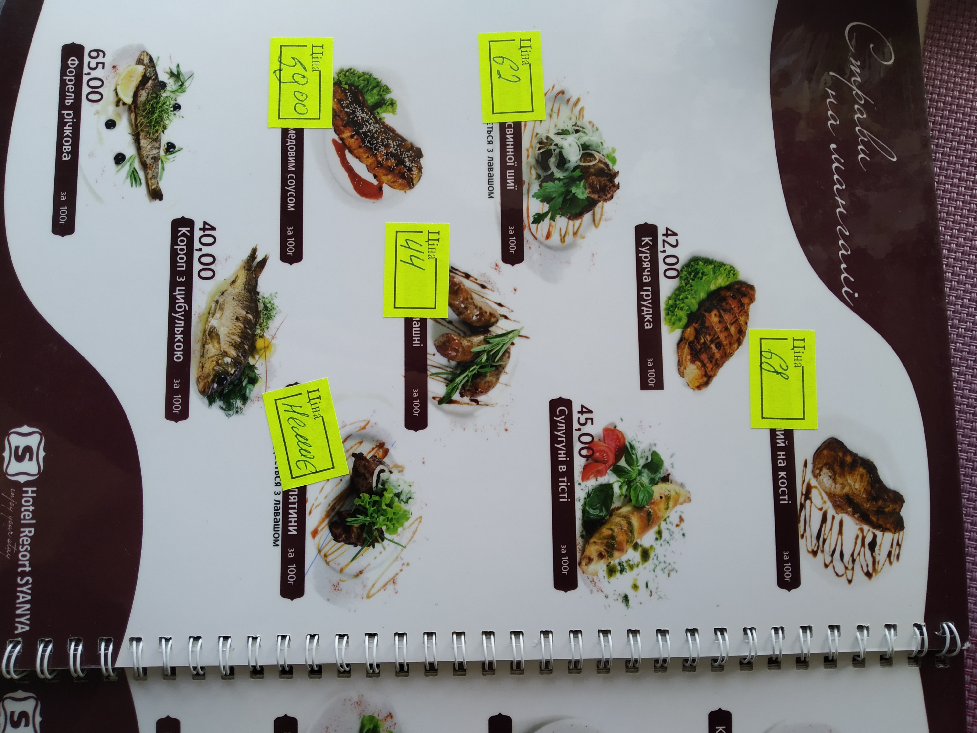 Syanya menu 7