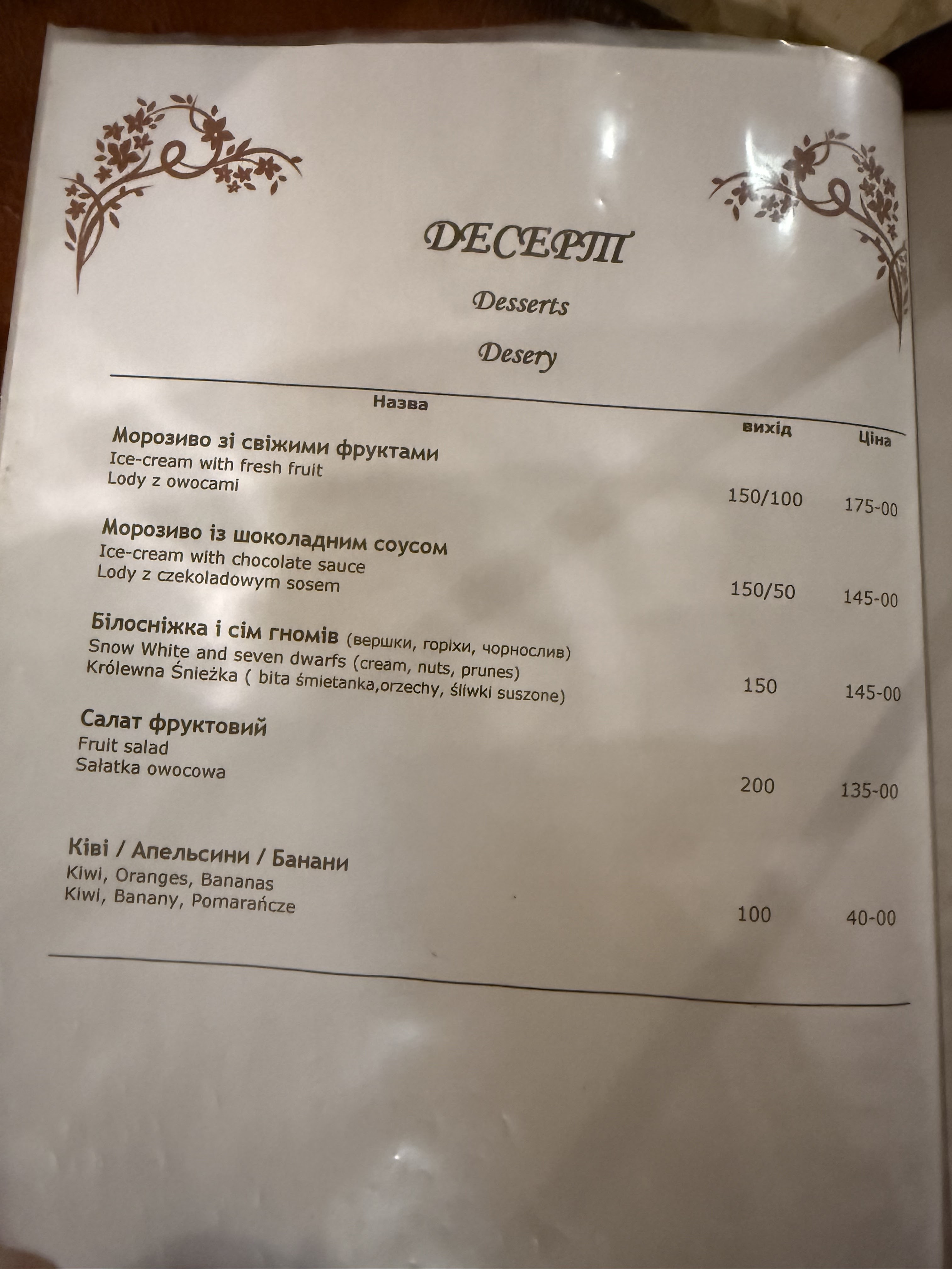 Restoran "Kohuty" Lʹvivsʹka Obl.ukrayina menu 6