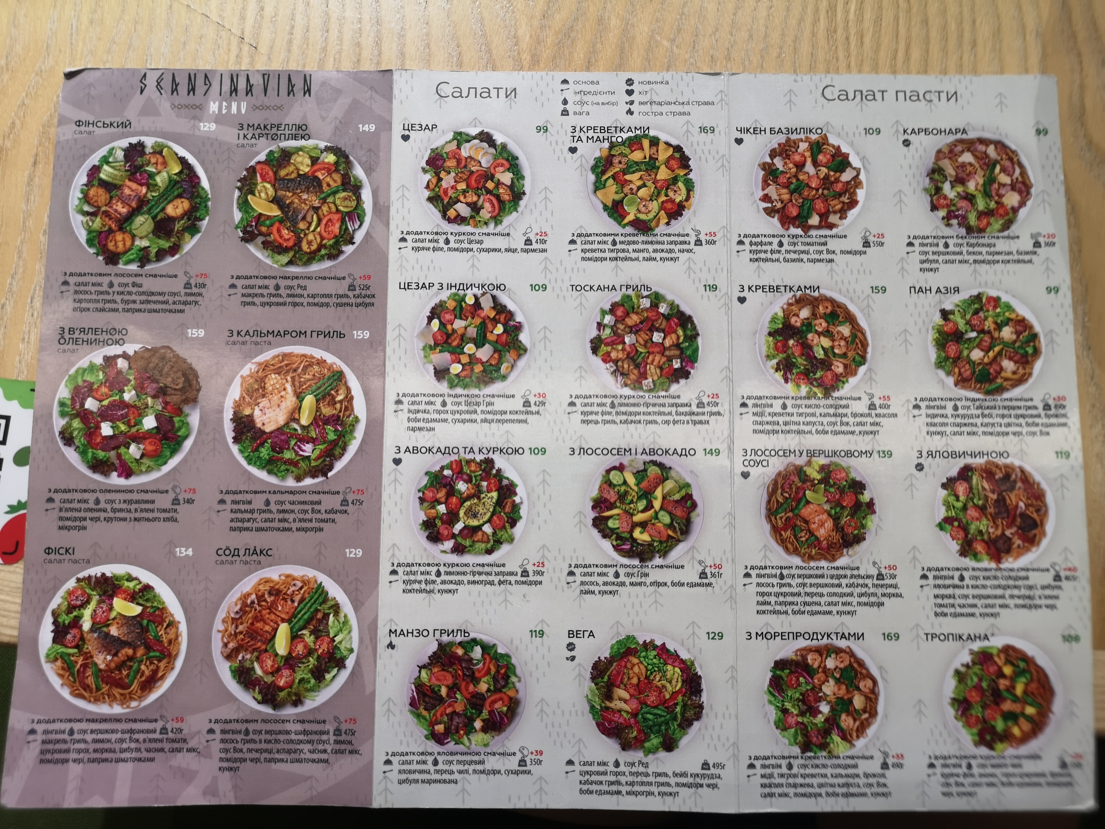 TOMATINA ресторан здорового харчування Сокільники menu 2