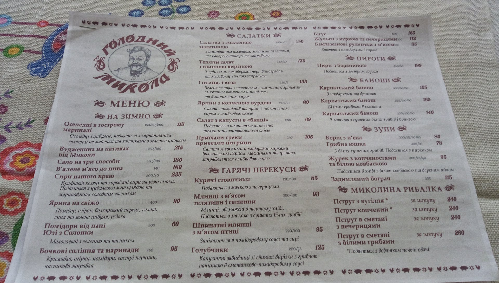 Голодний Микола menu 6