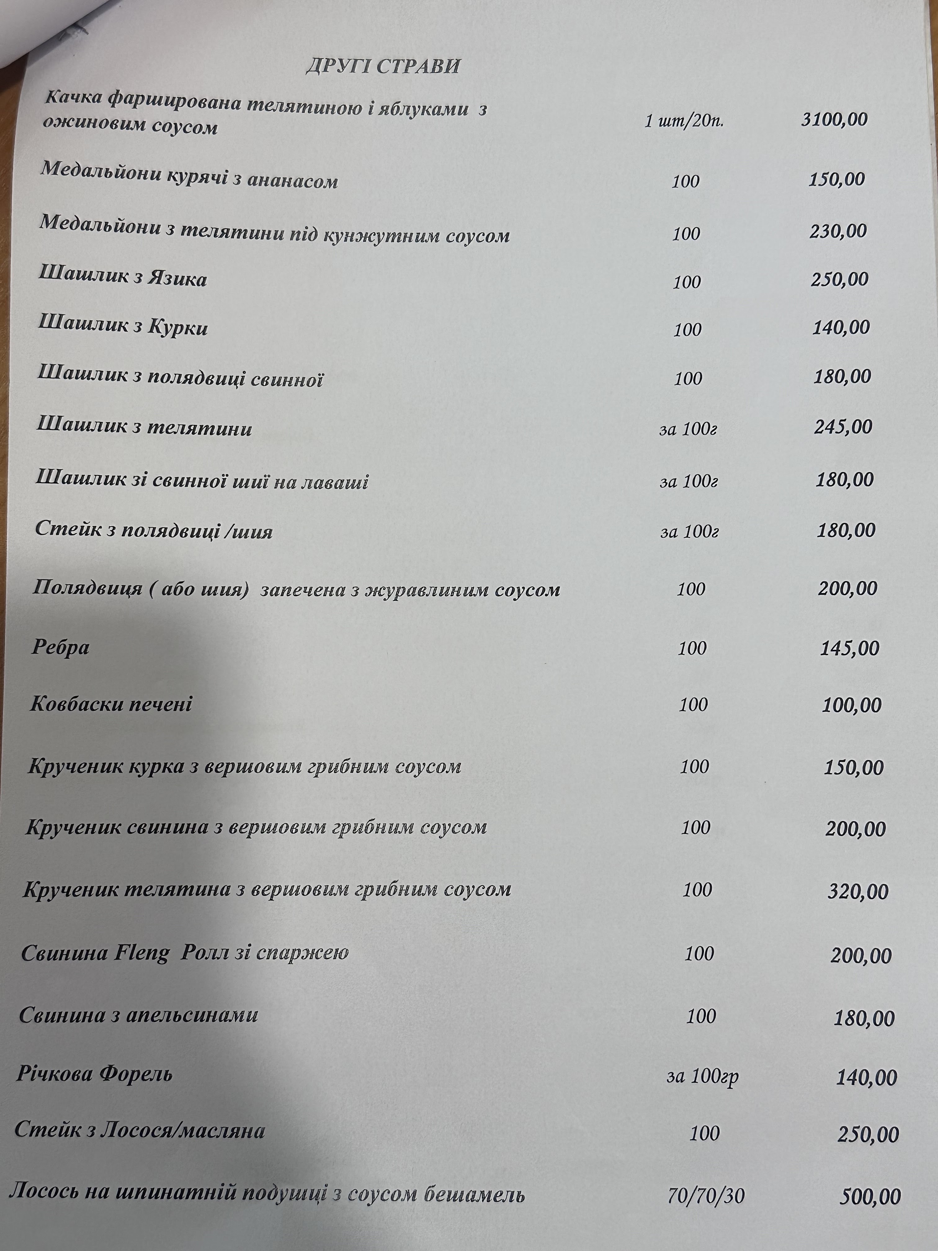 Dynastiya menu 2