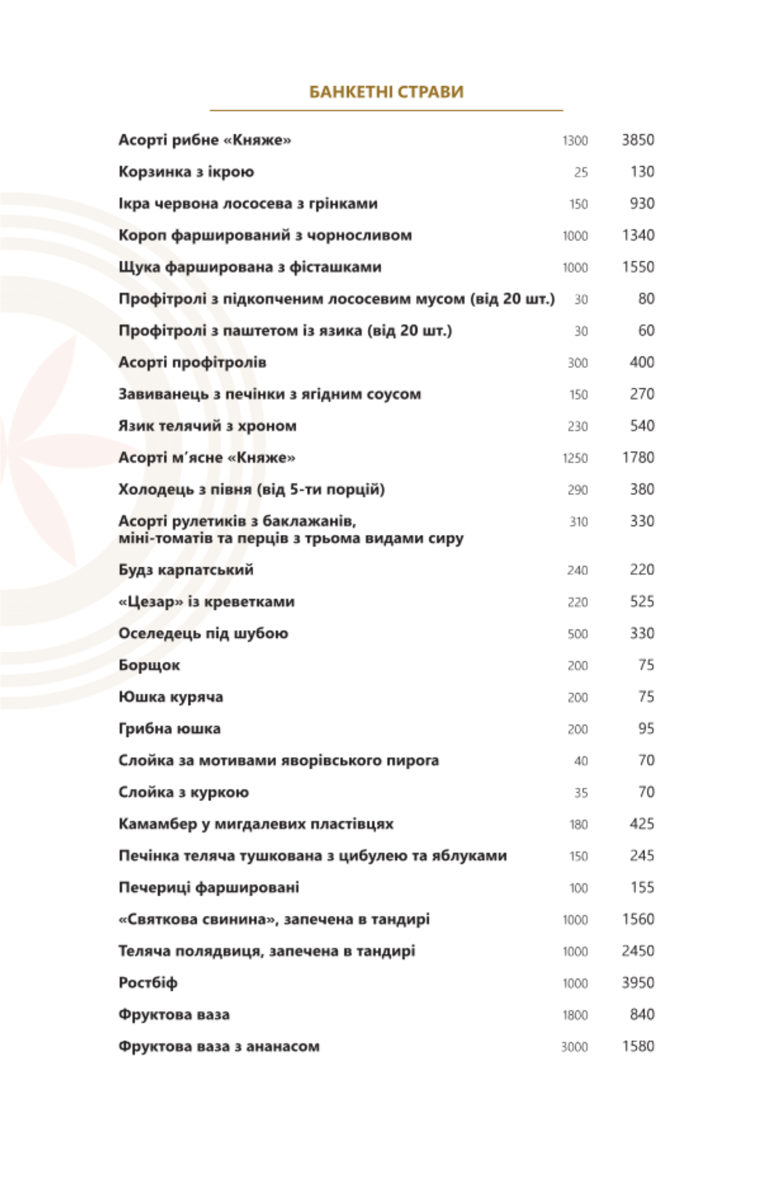 Hopak menu 12