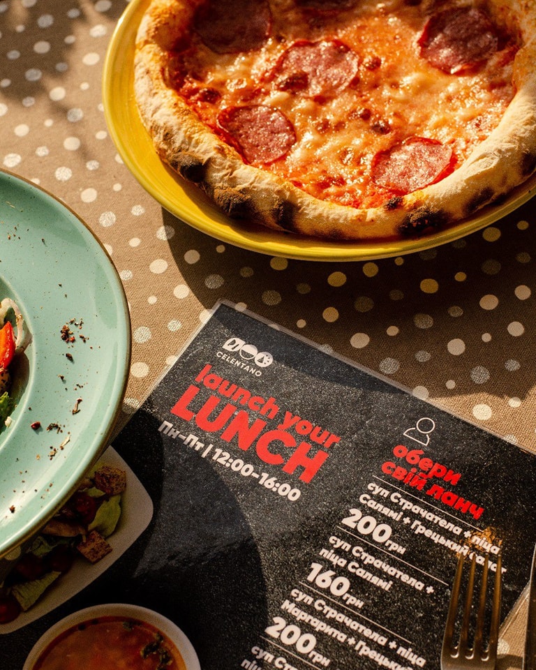 Pizza Celentano Fabrik menu 1