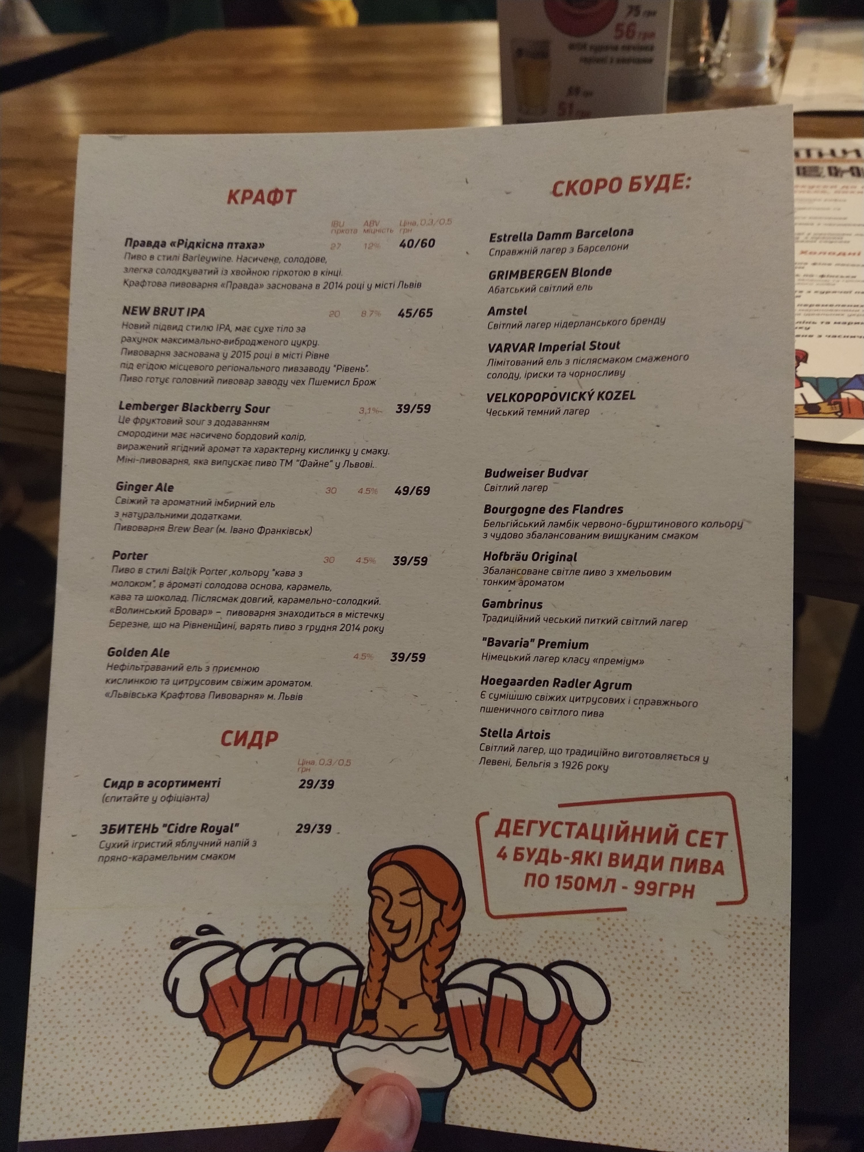 П'ятниця. Ресторан хорошого настрою. menu 12