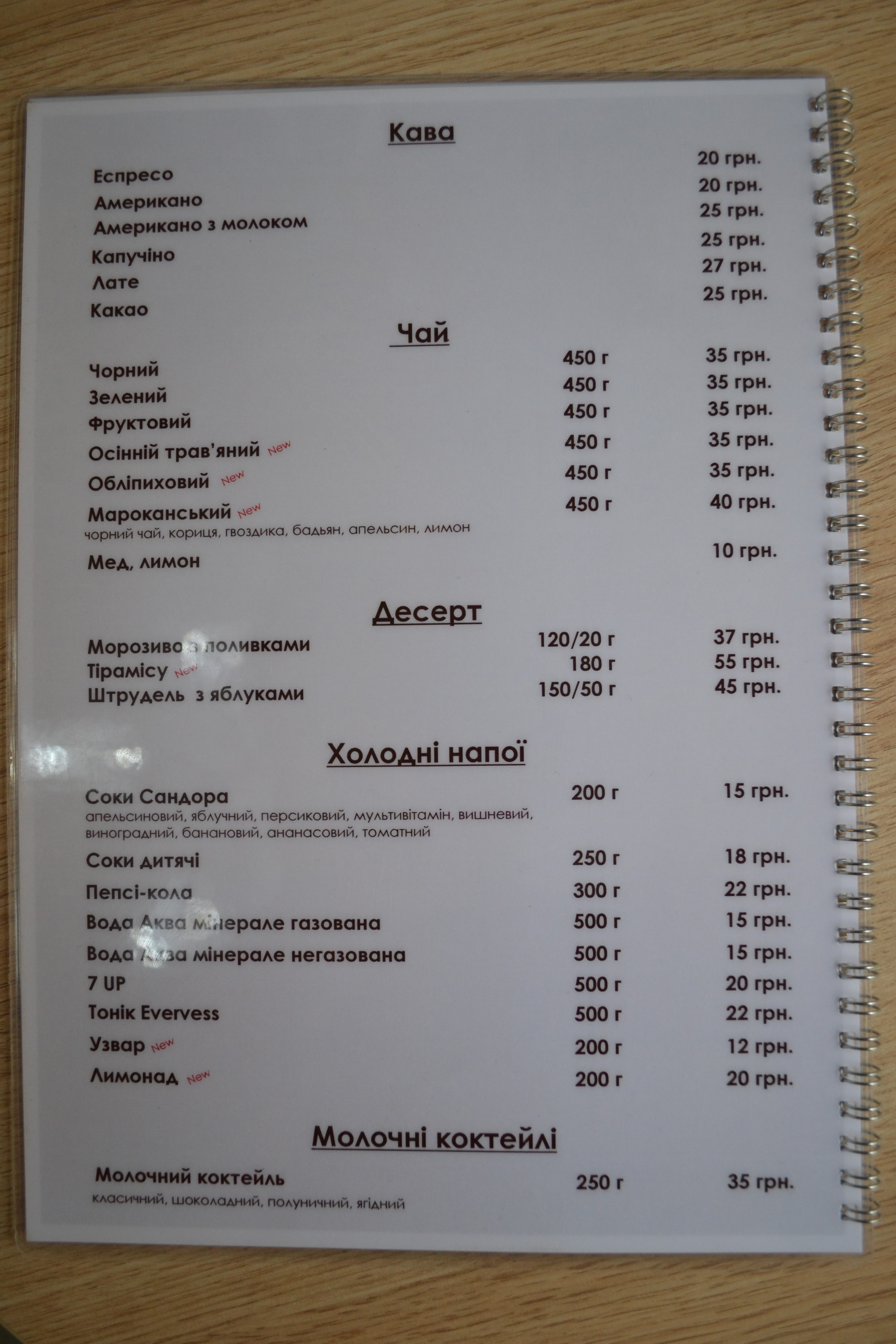 Fabryka Pitsy menu 2
