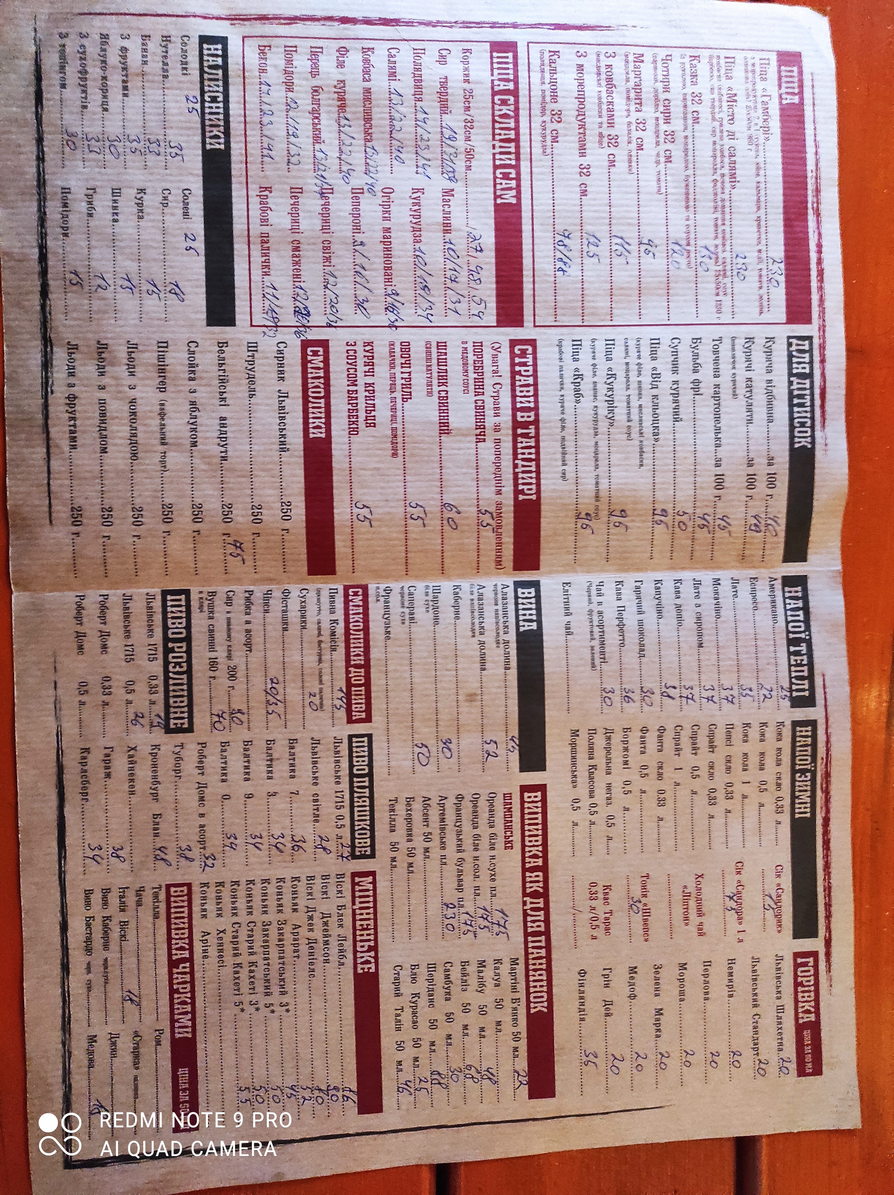 Batyarsʹkyy Dvir menu 7