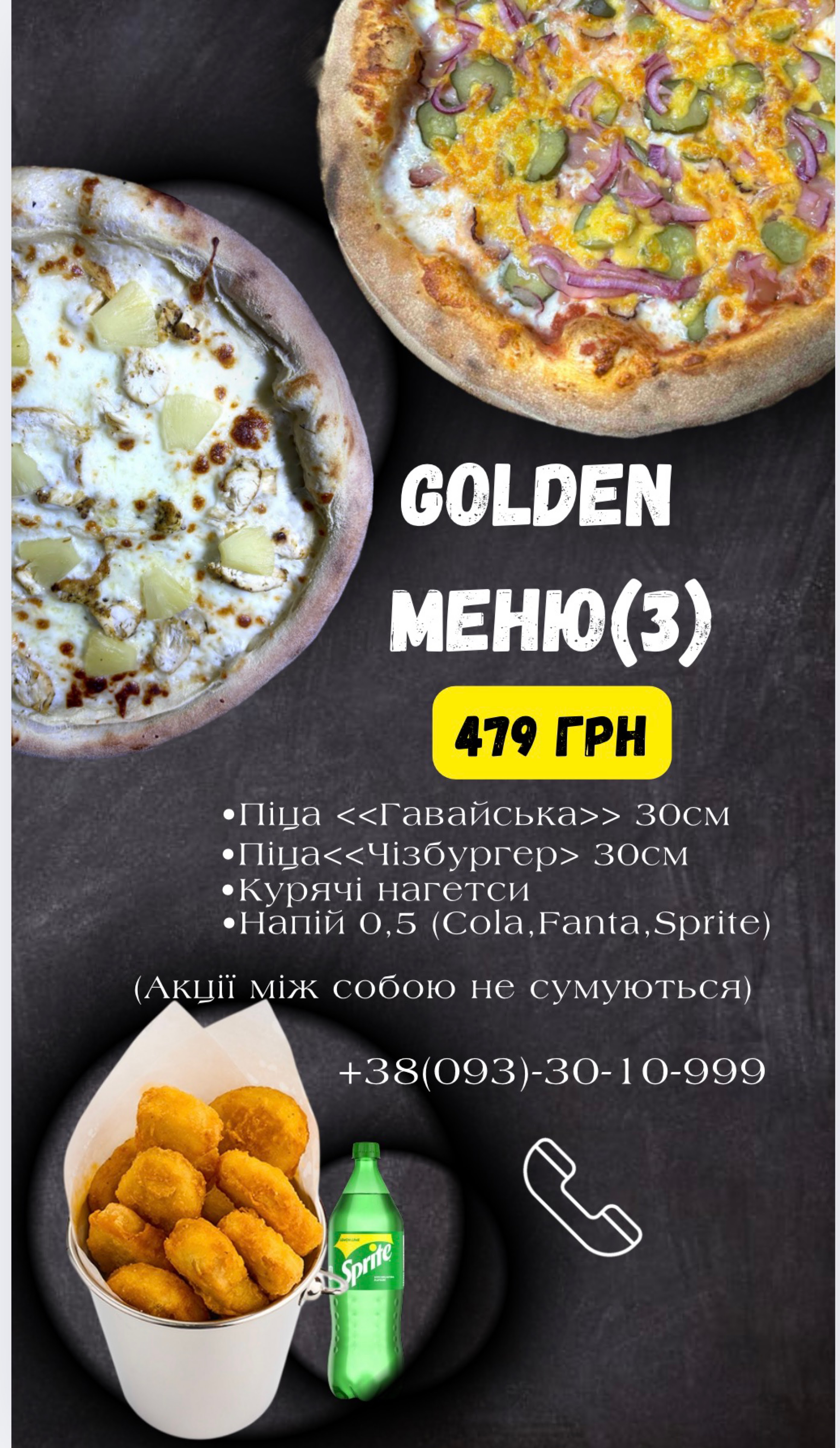 Golden pizza&sushi menu 7