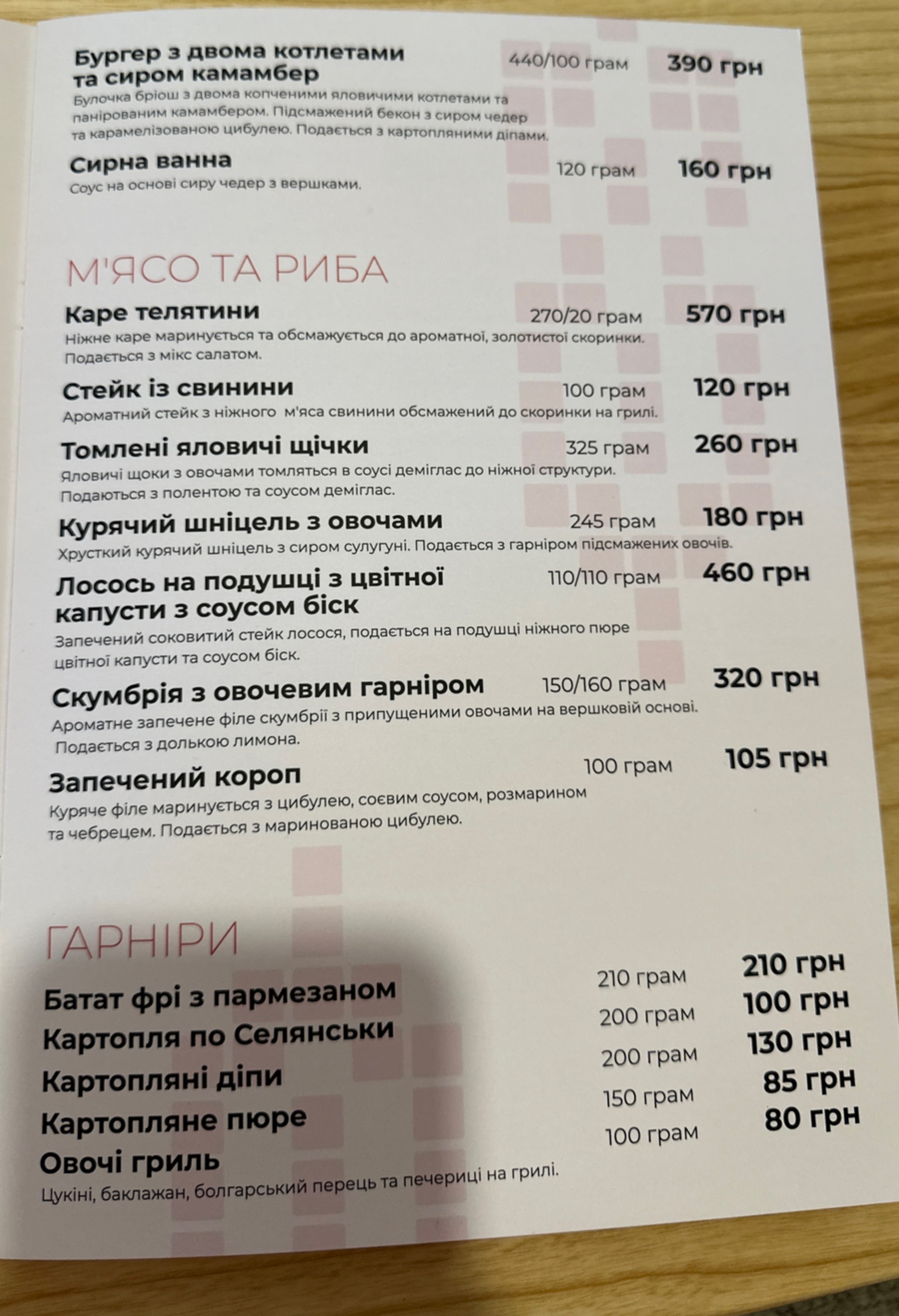 Restoratsiya Shlyakhtych menu 4