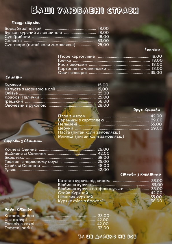 Нектарин Бістро / Nectarine Bistro menu 6