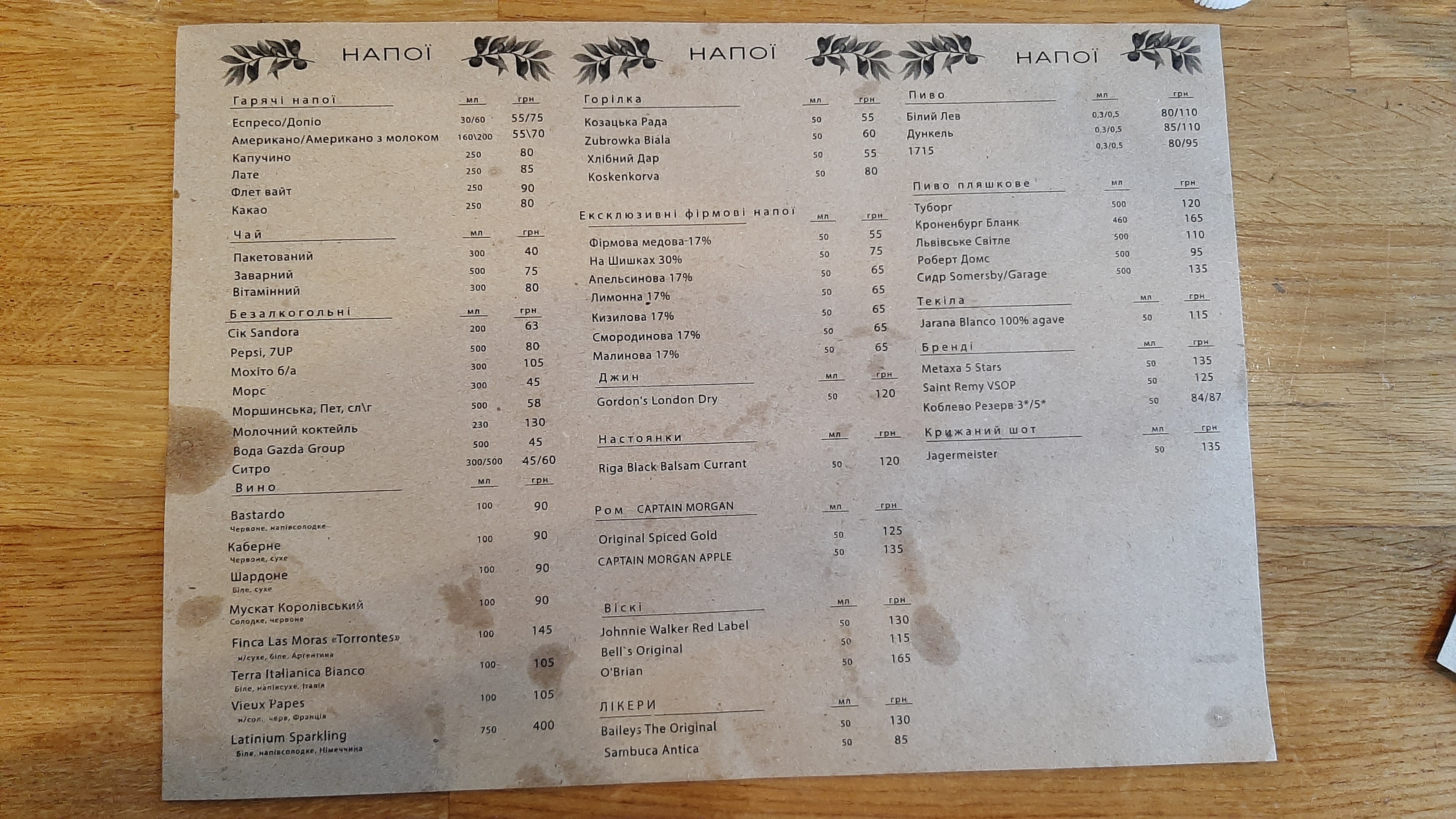 Газдагруп menu 6