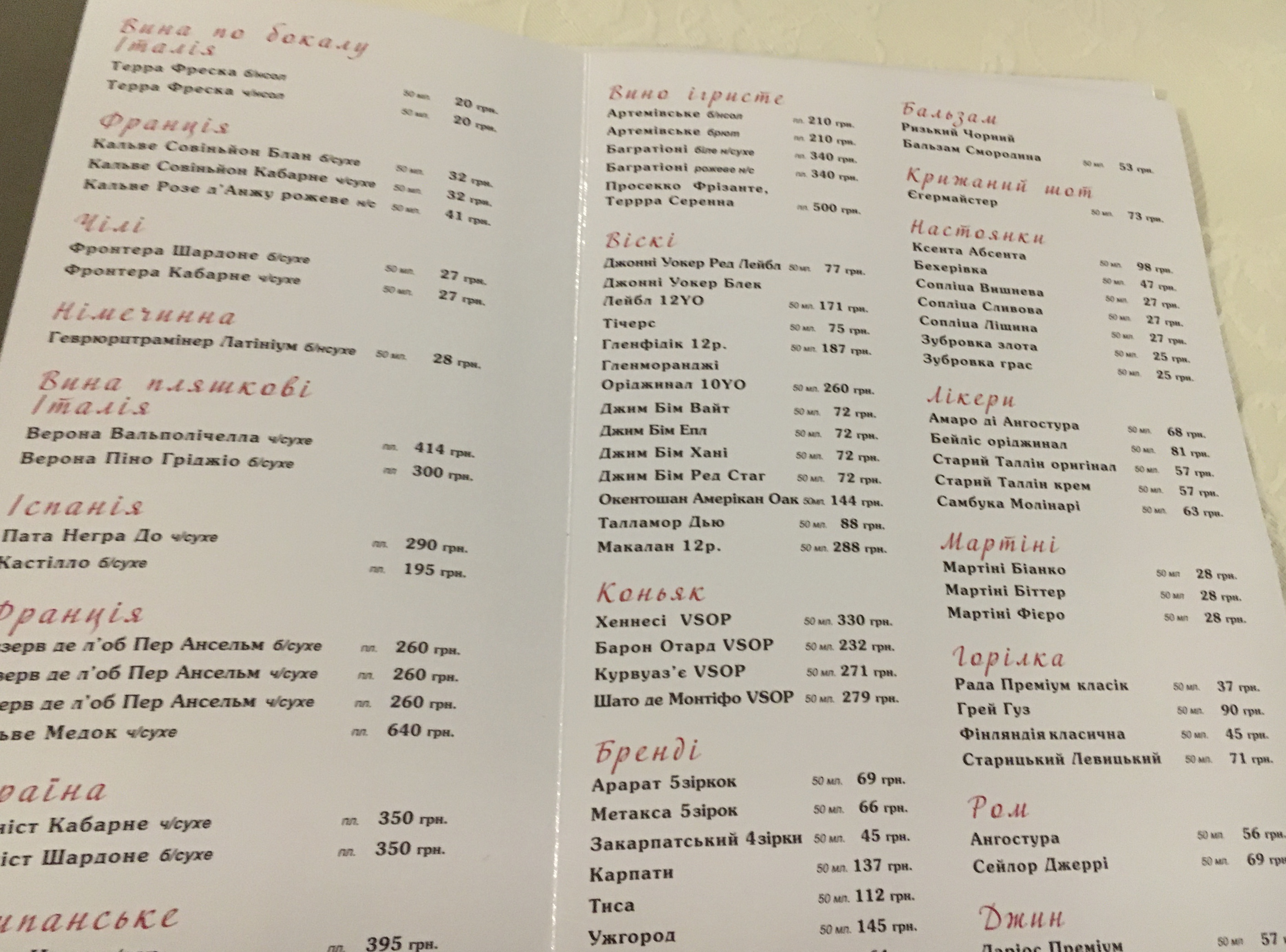 Kondytersʹka-Restoran Frayerka menu 12