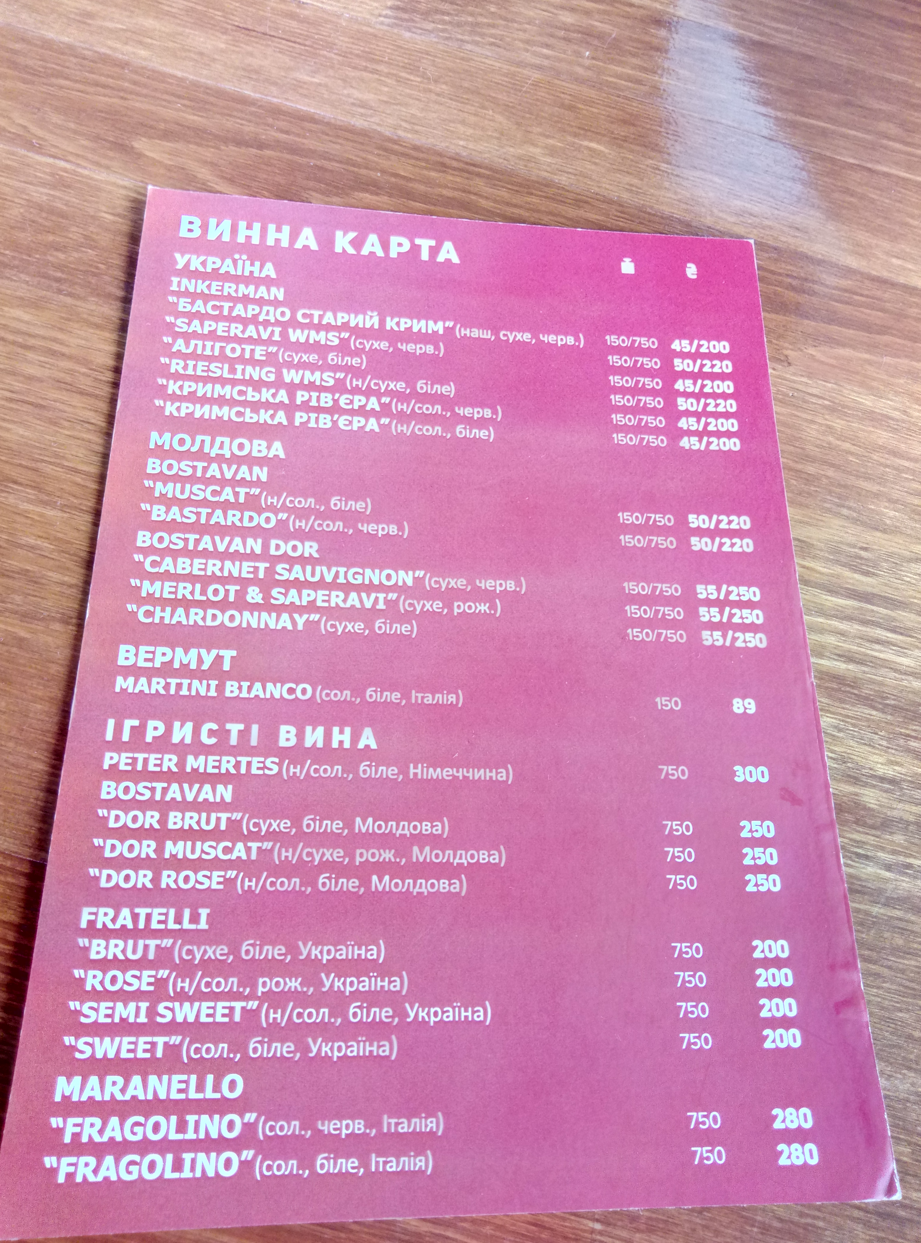 Vezha menu 7
