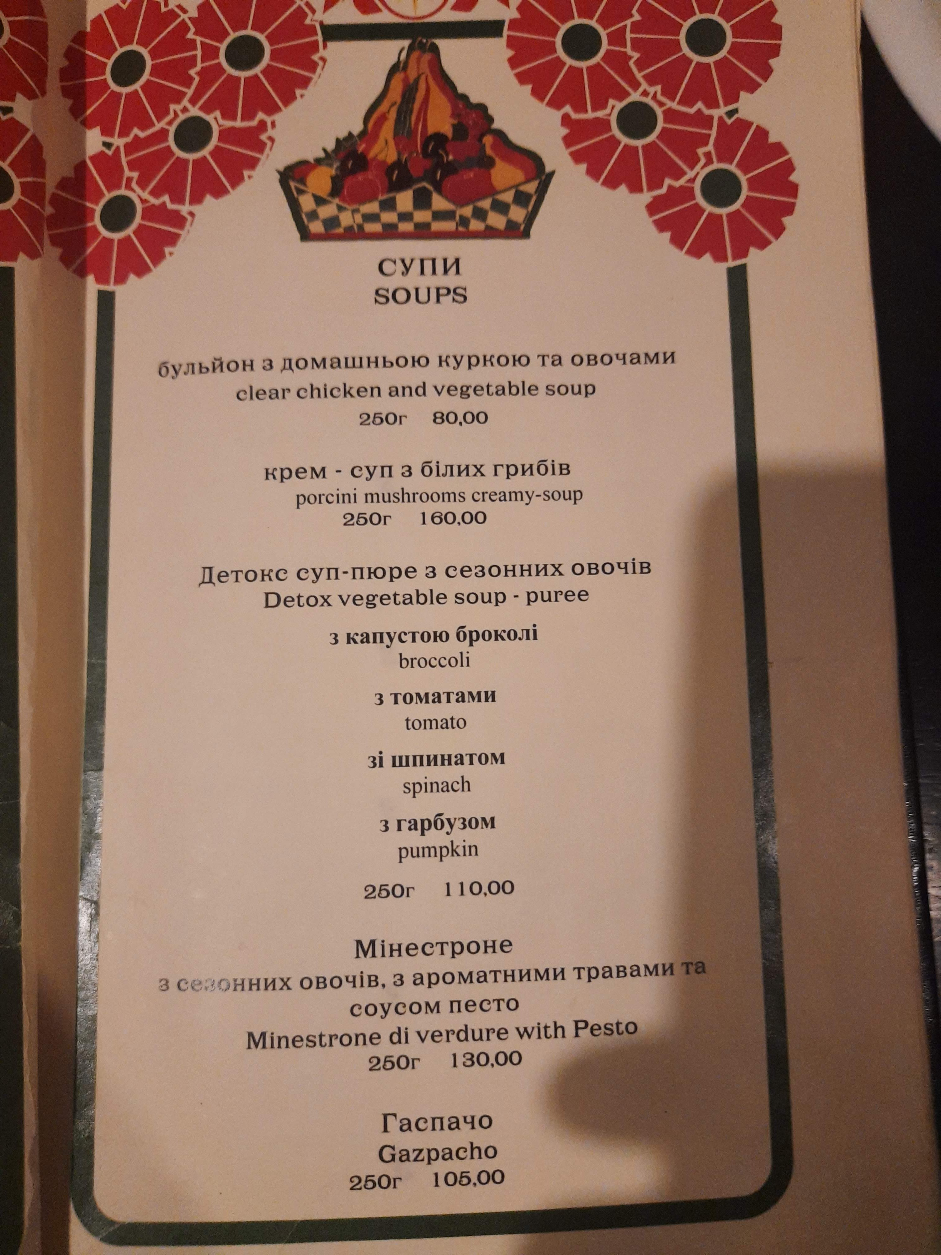 Confectionery-pharmacy Ionic Under the Golden Star menu 5