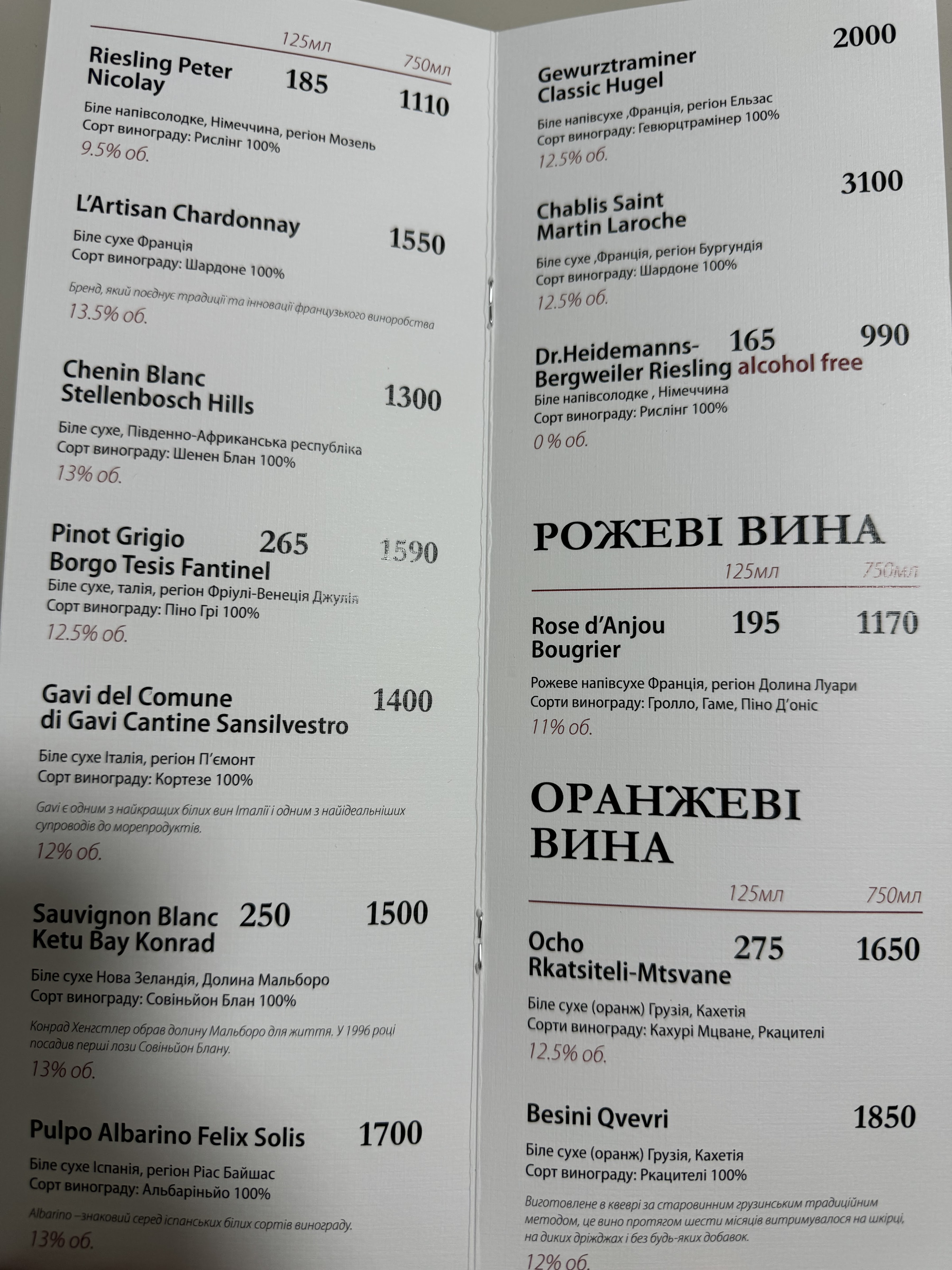 Chachito menu 9