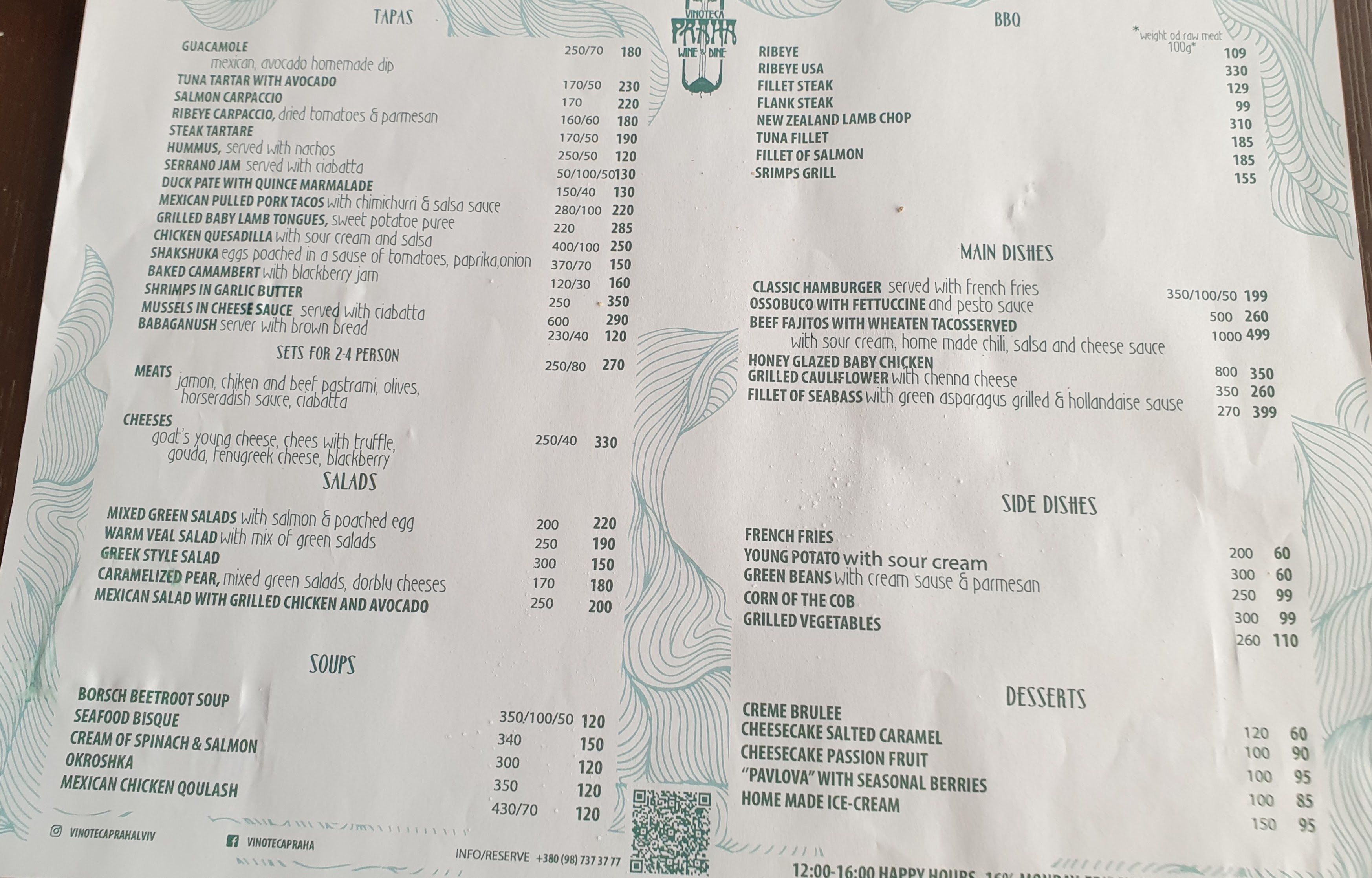 Prague Wine Bar menu 3