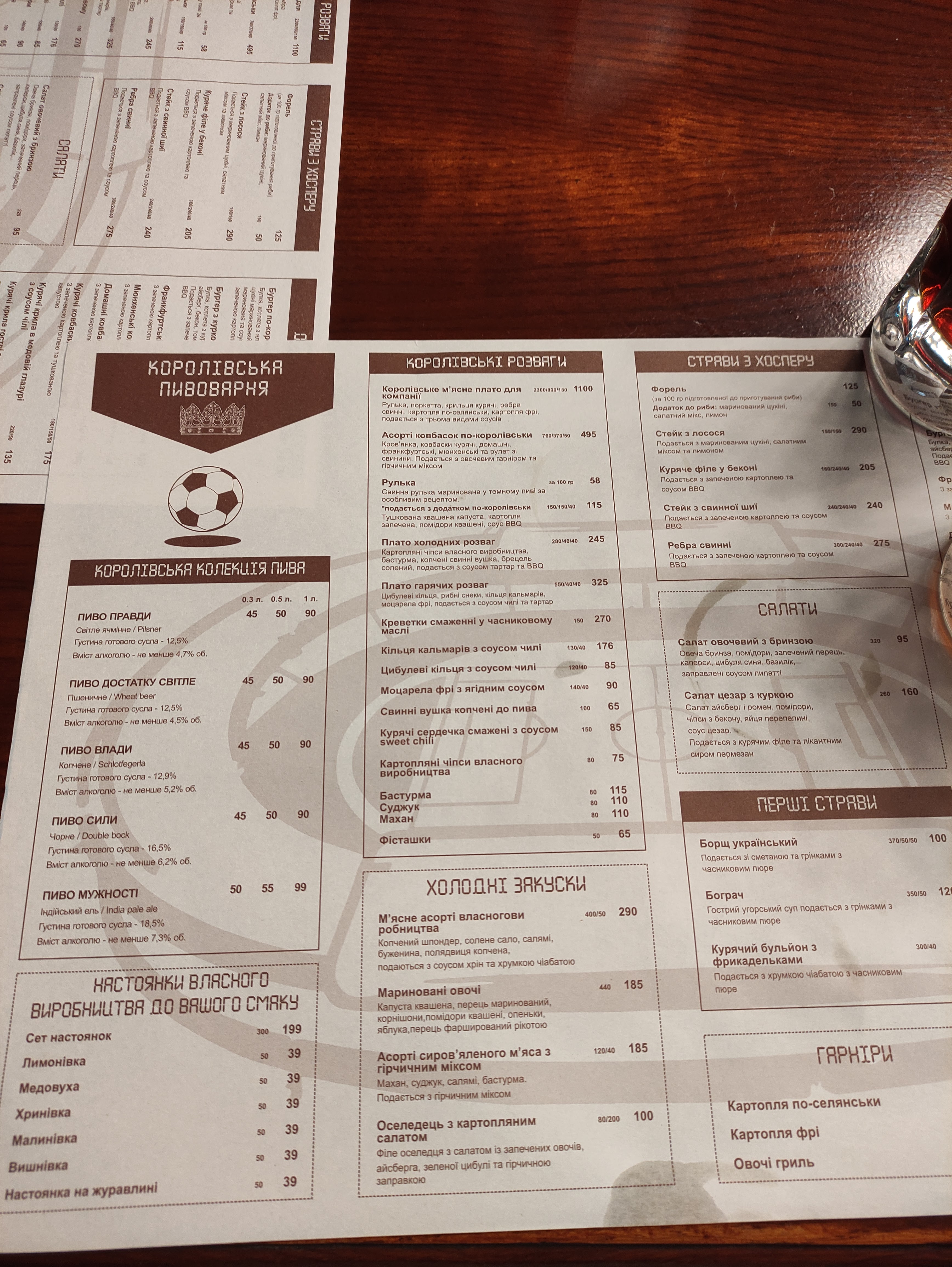 Royal Brewery menu 4