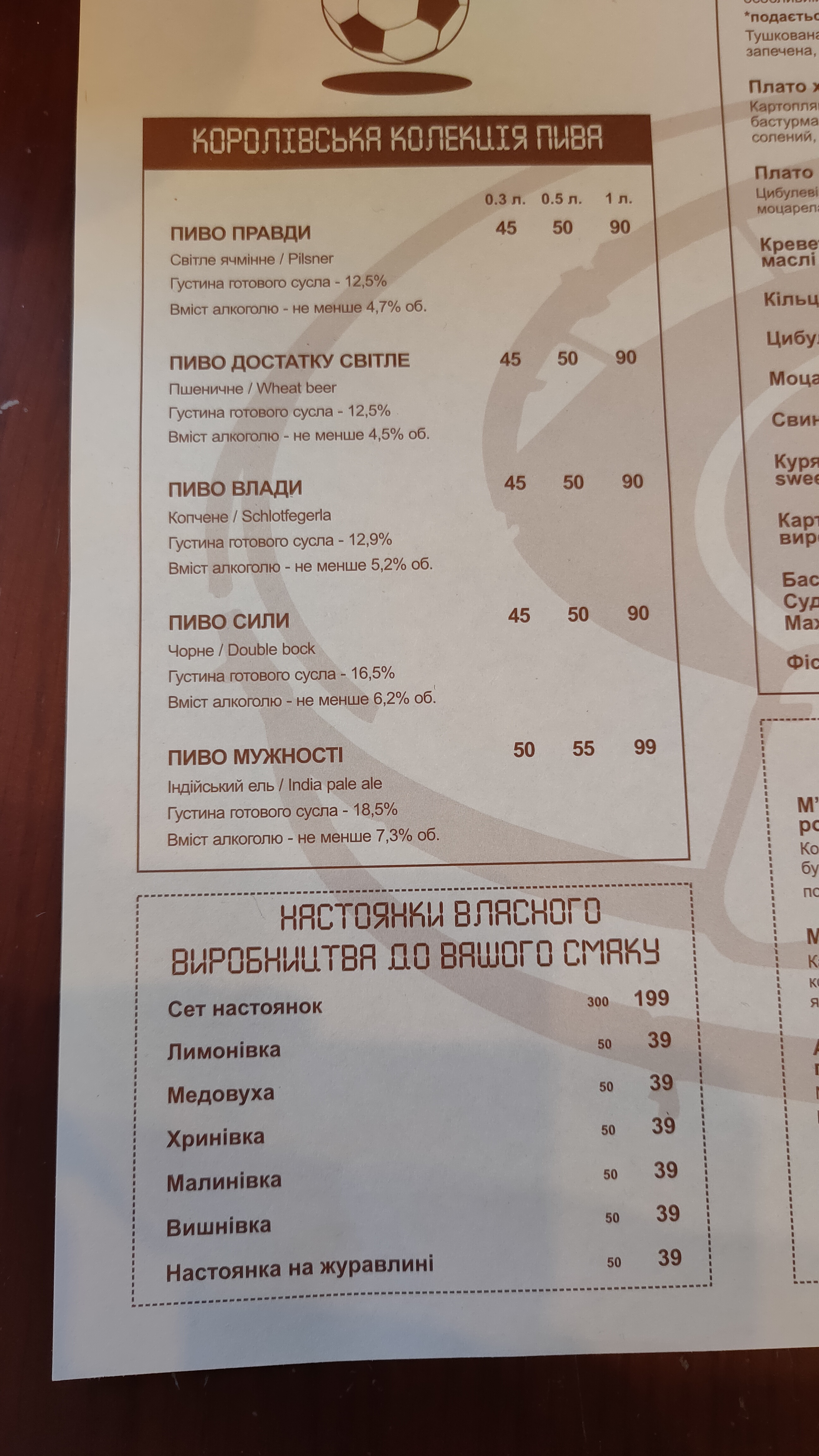 Royal Brewery menu 7