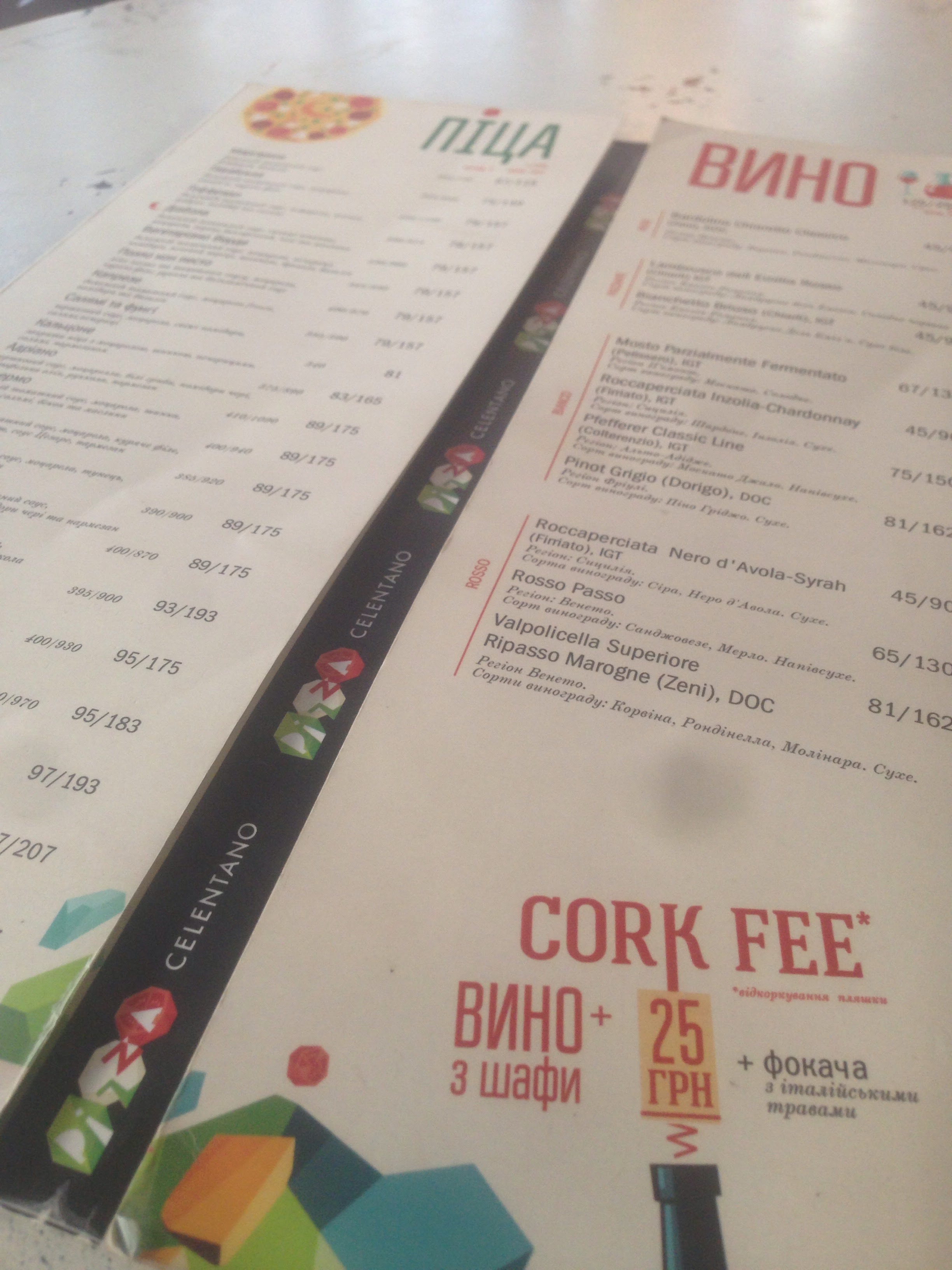 Піцерія Челентано menu 12