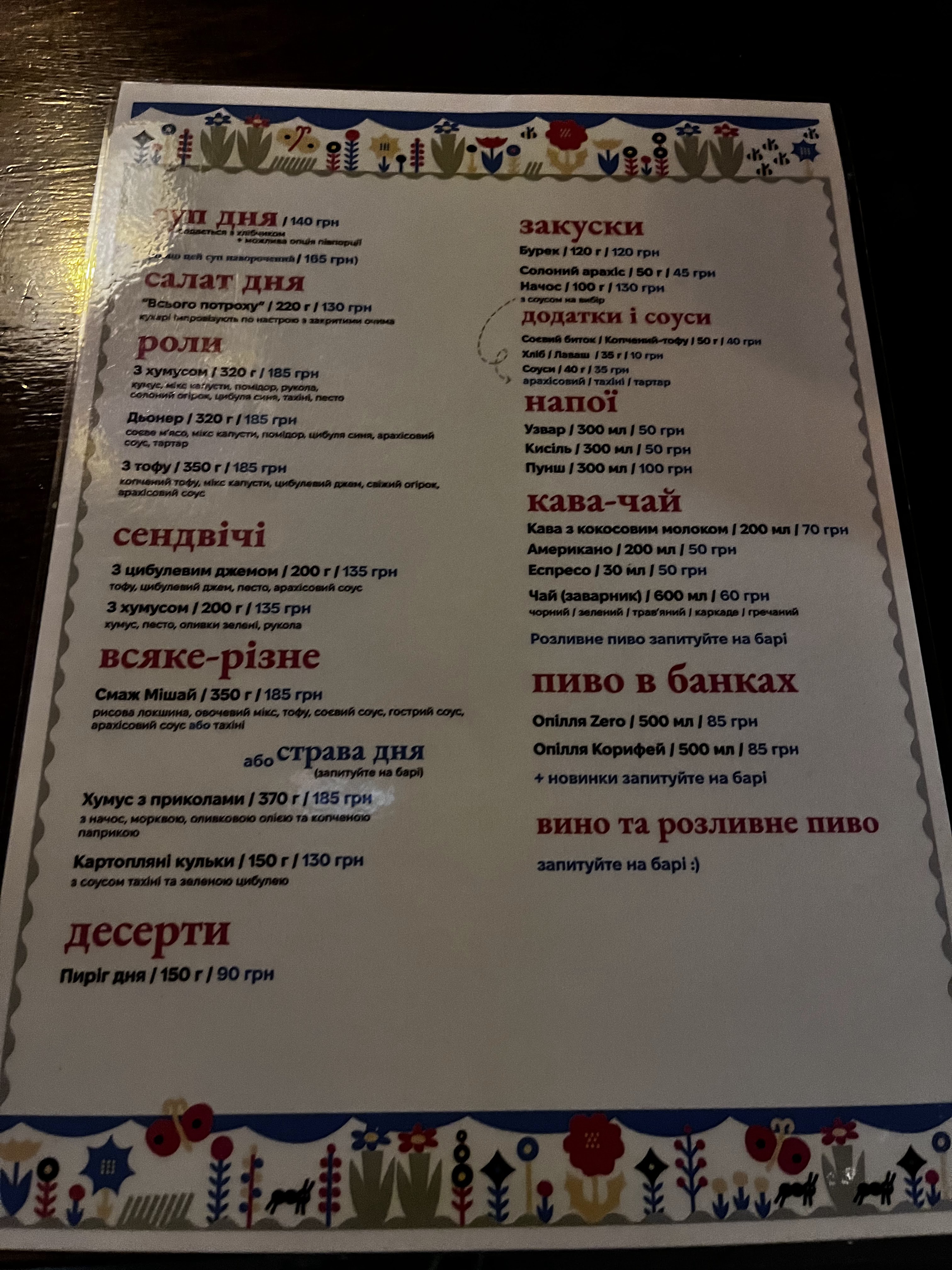 Травень menu 4