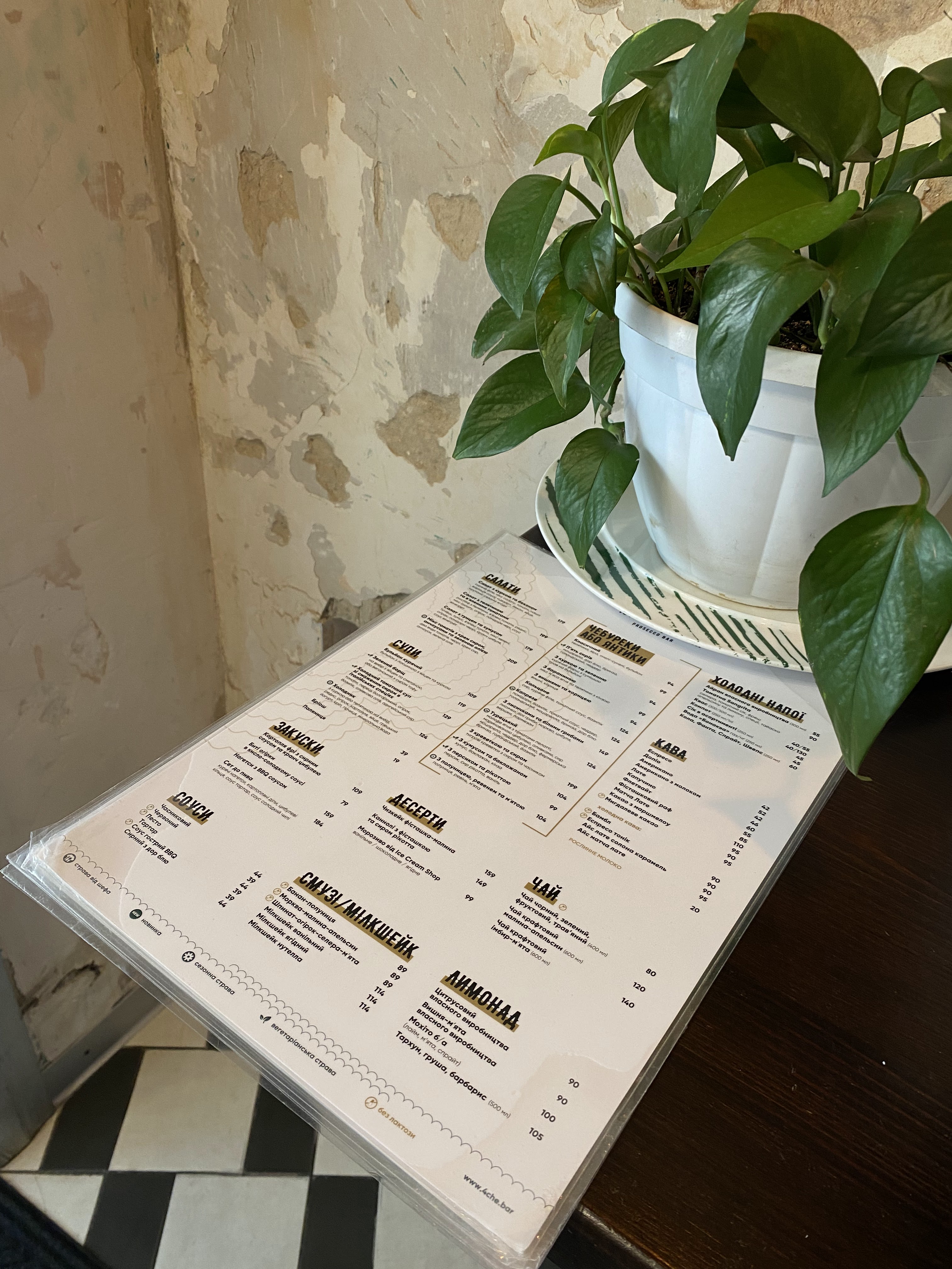 Чотири Чебуреки. Prosecco Bar menu 10