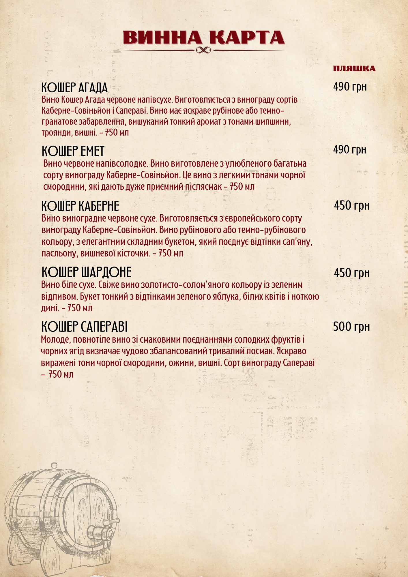 Pidpilʹnyy Kindrat menu 12