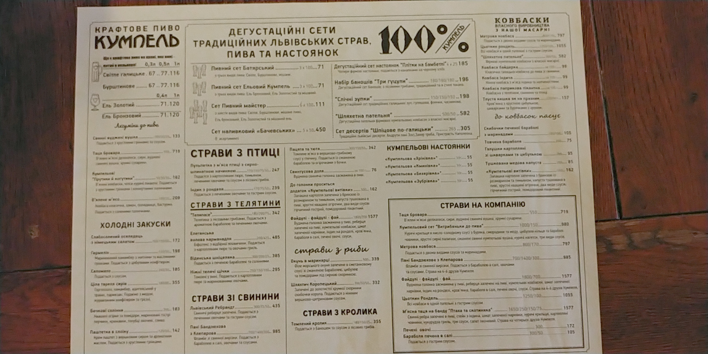 Kumpel menu 3
