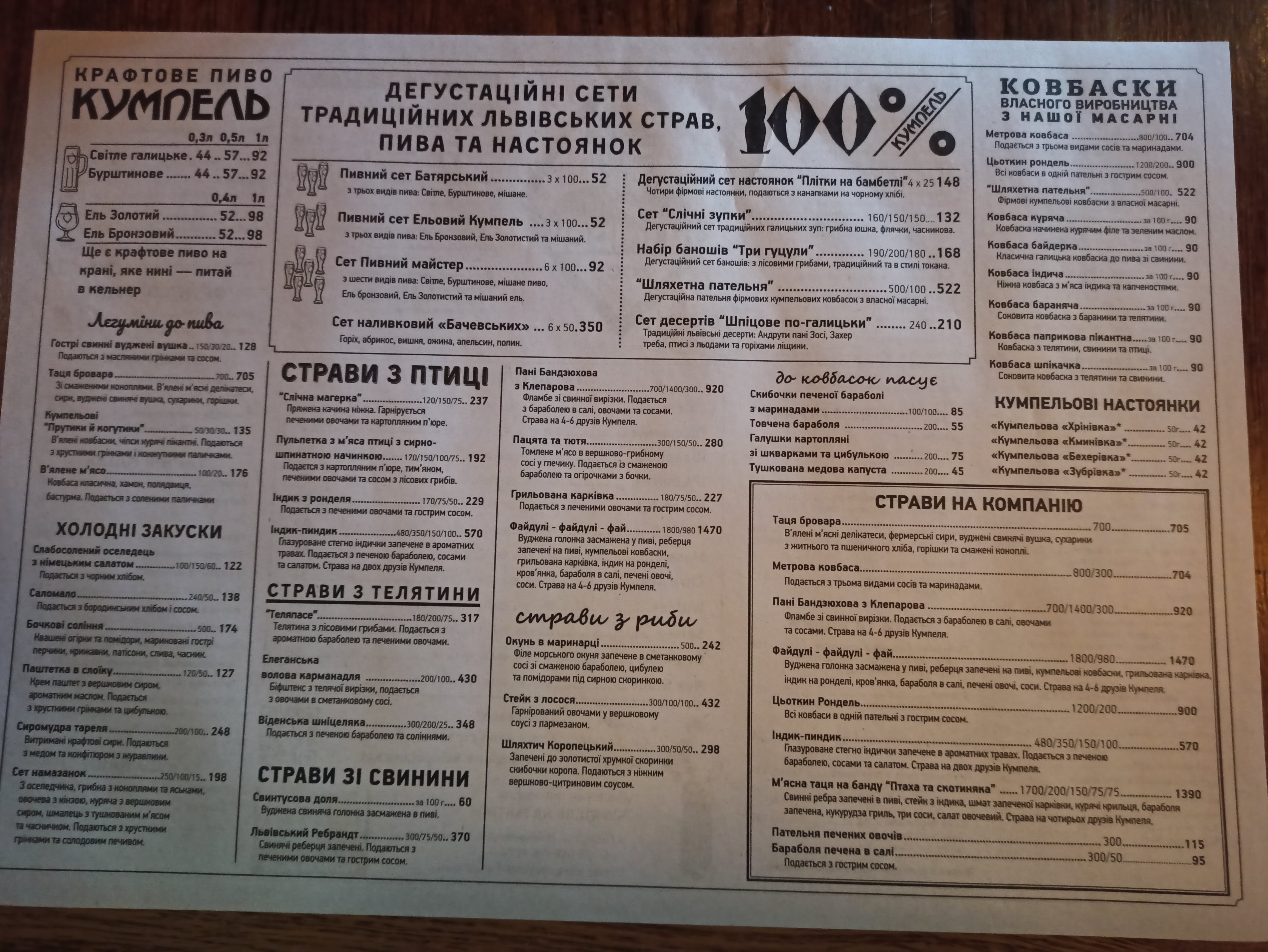 Kumpel menu 7