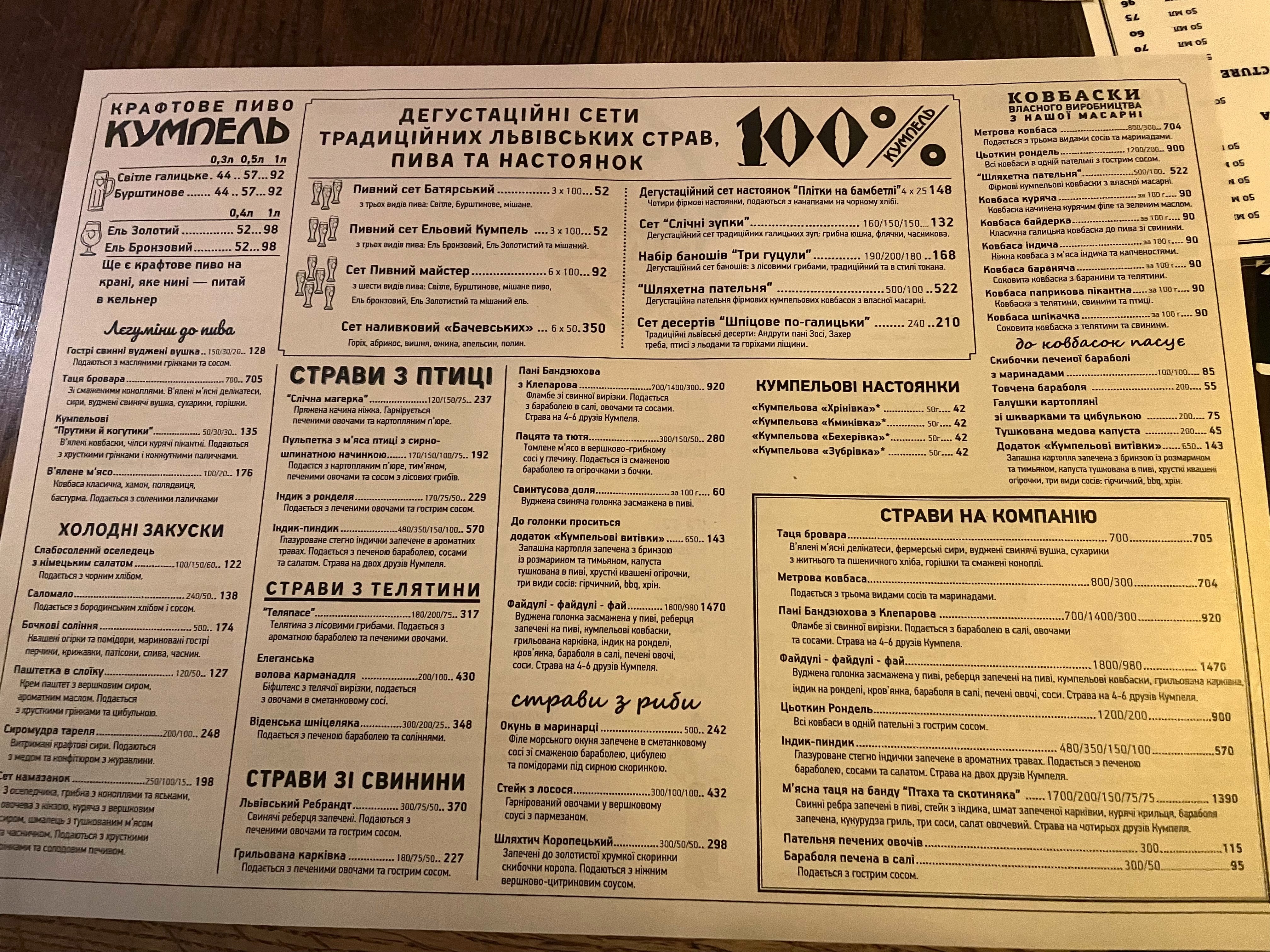 Kumpel menu 10