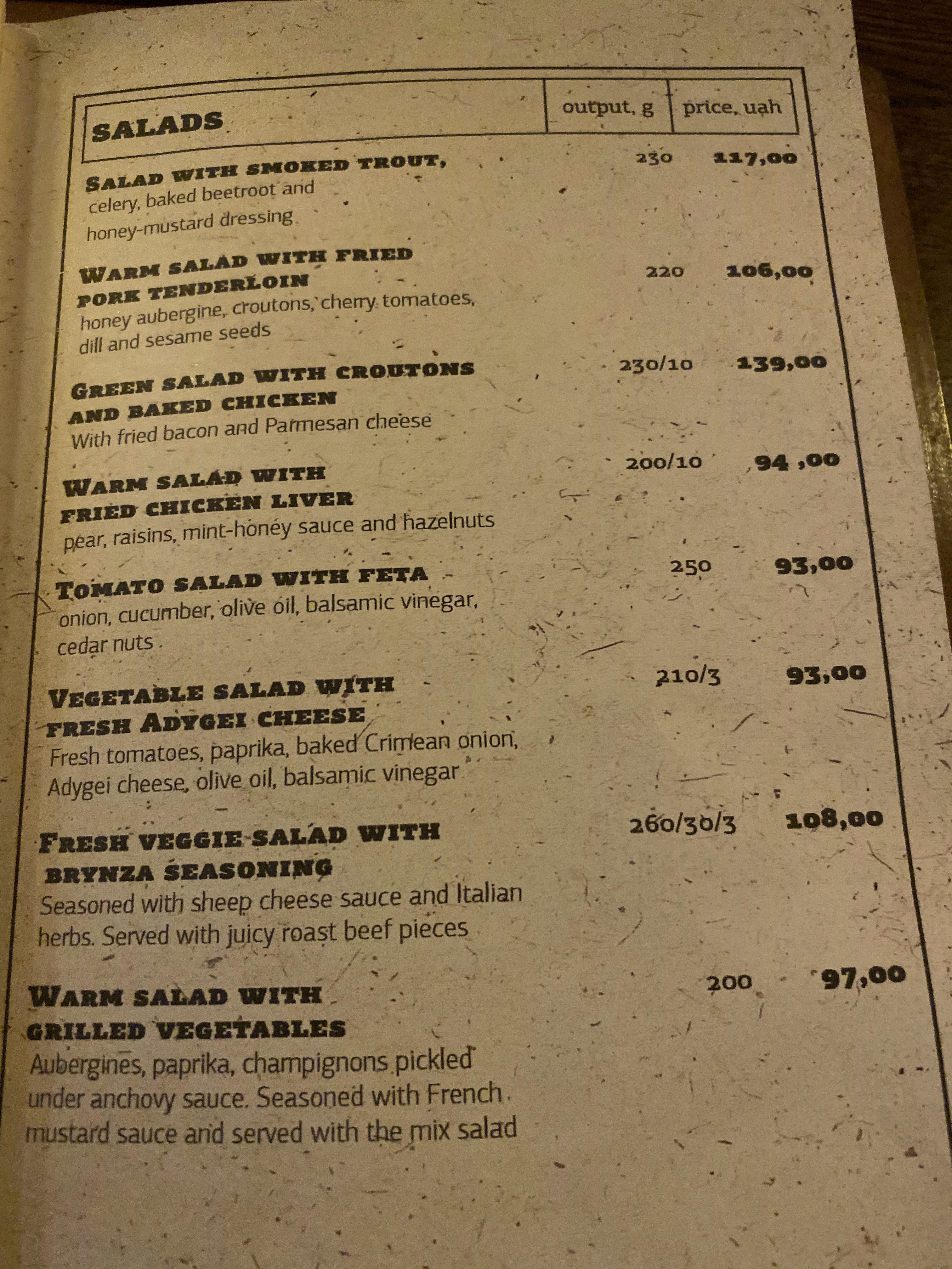Kumpel menu 12
