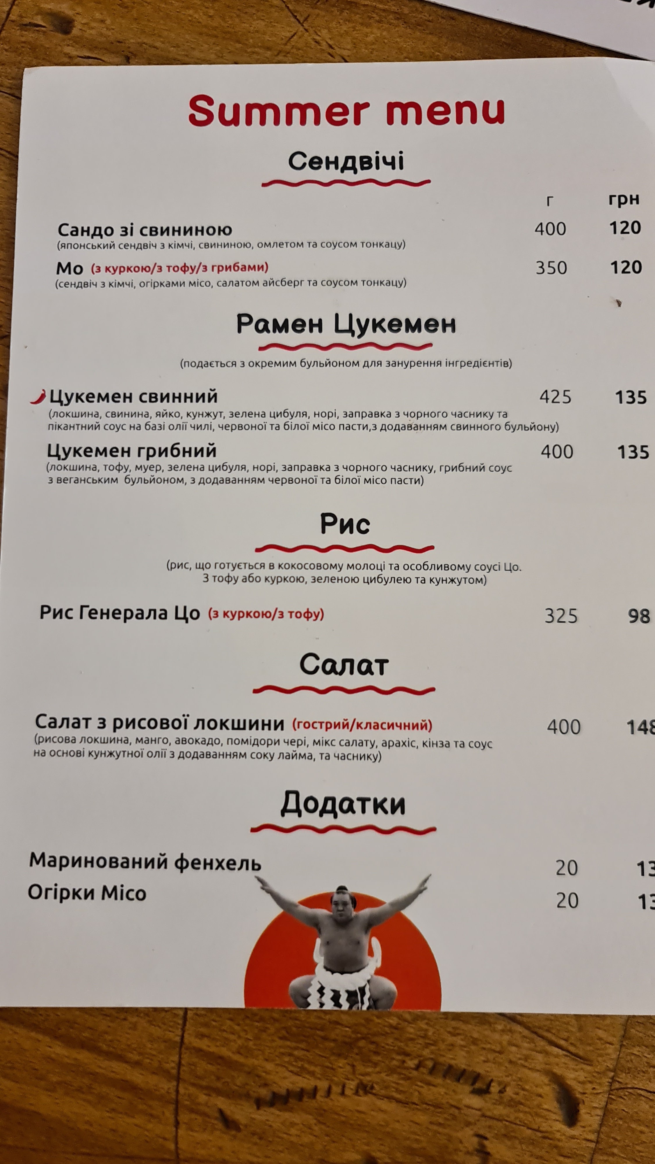 RAMEN MO menu 5