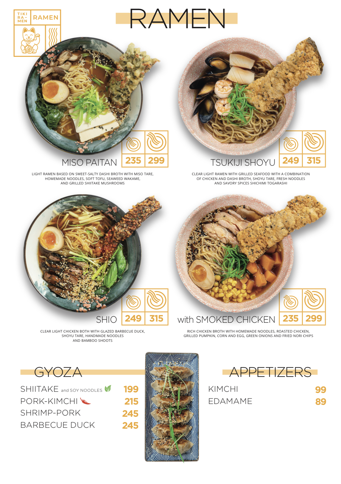 Tikithai menu 5
