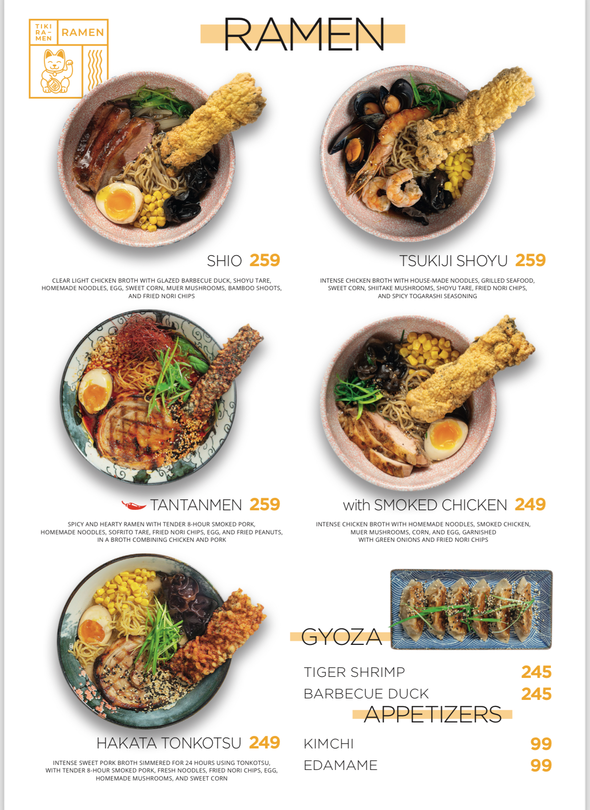 Tikithai menu 6