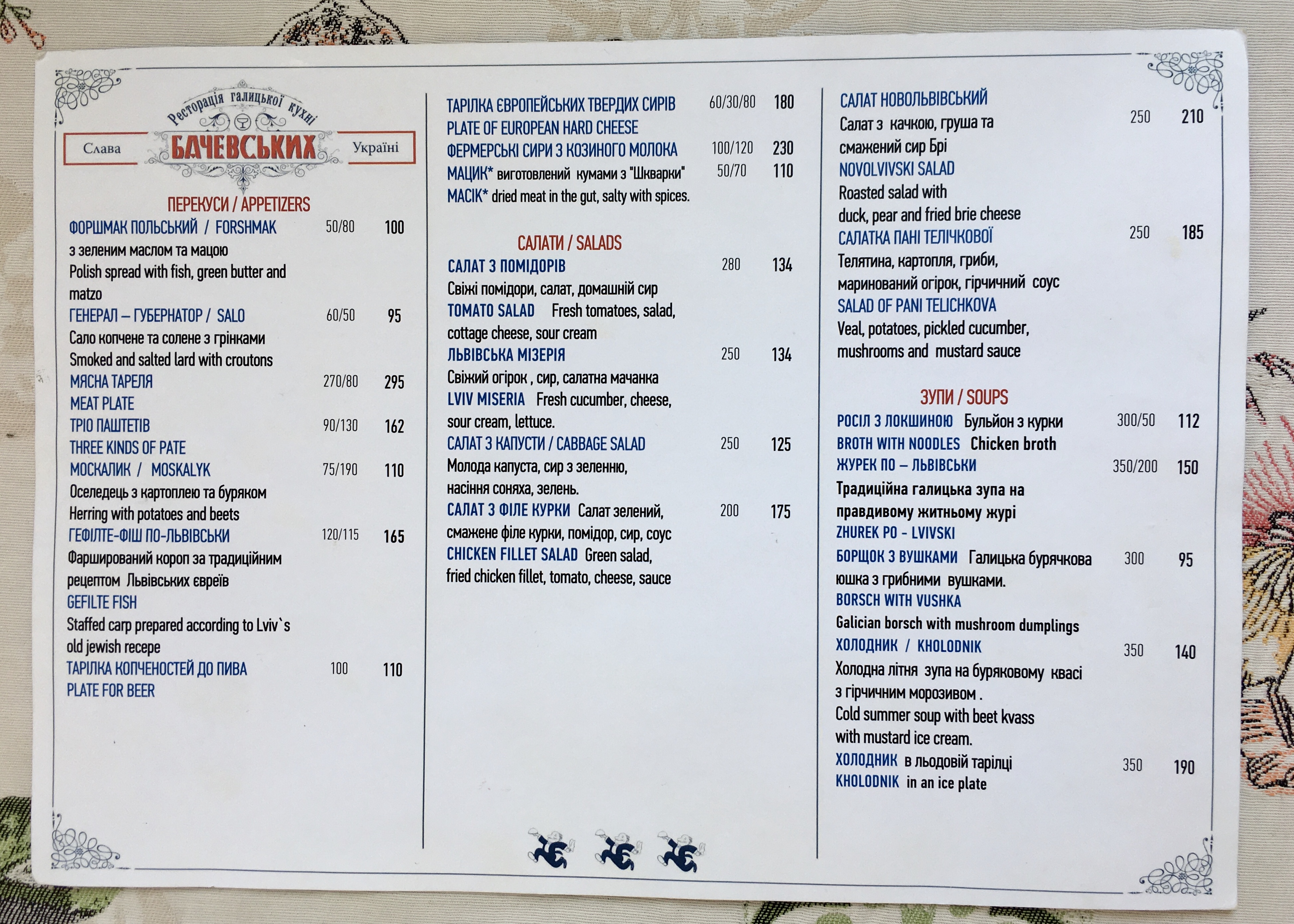 Baczewski Restaurant menu 10