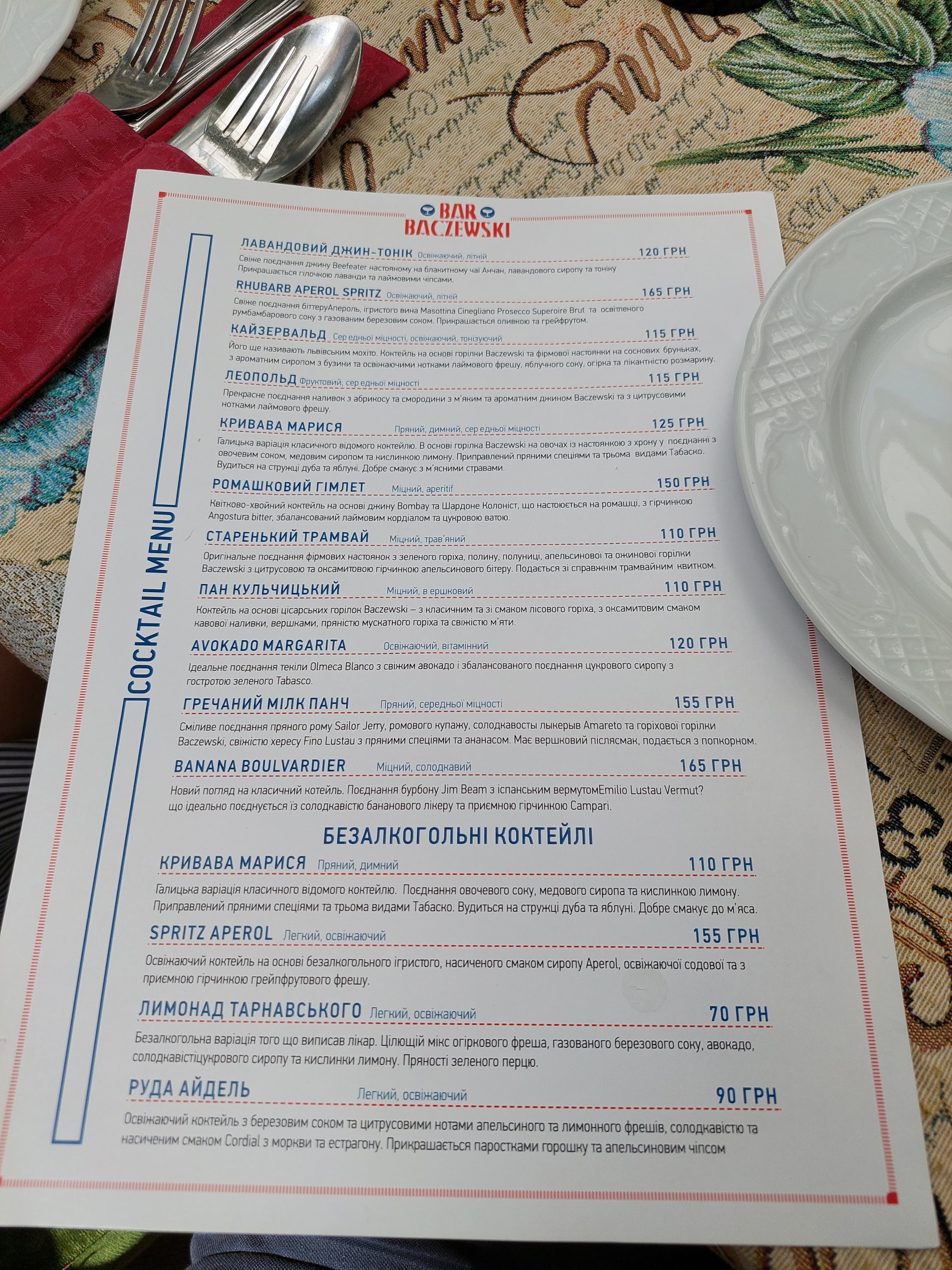 Baczewski Restaurant menu 12