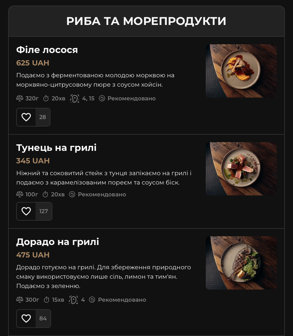 MAD bar's house menu 3
