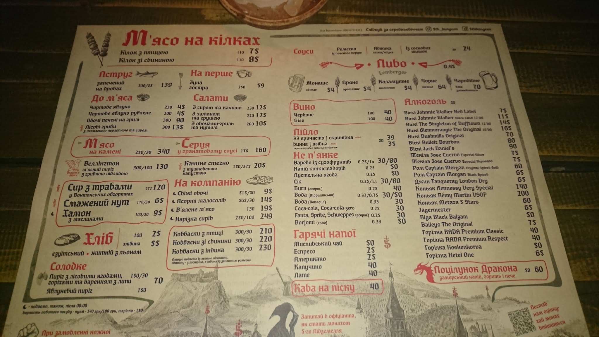 5-Te Pidzemellya menu 3