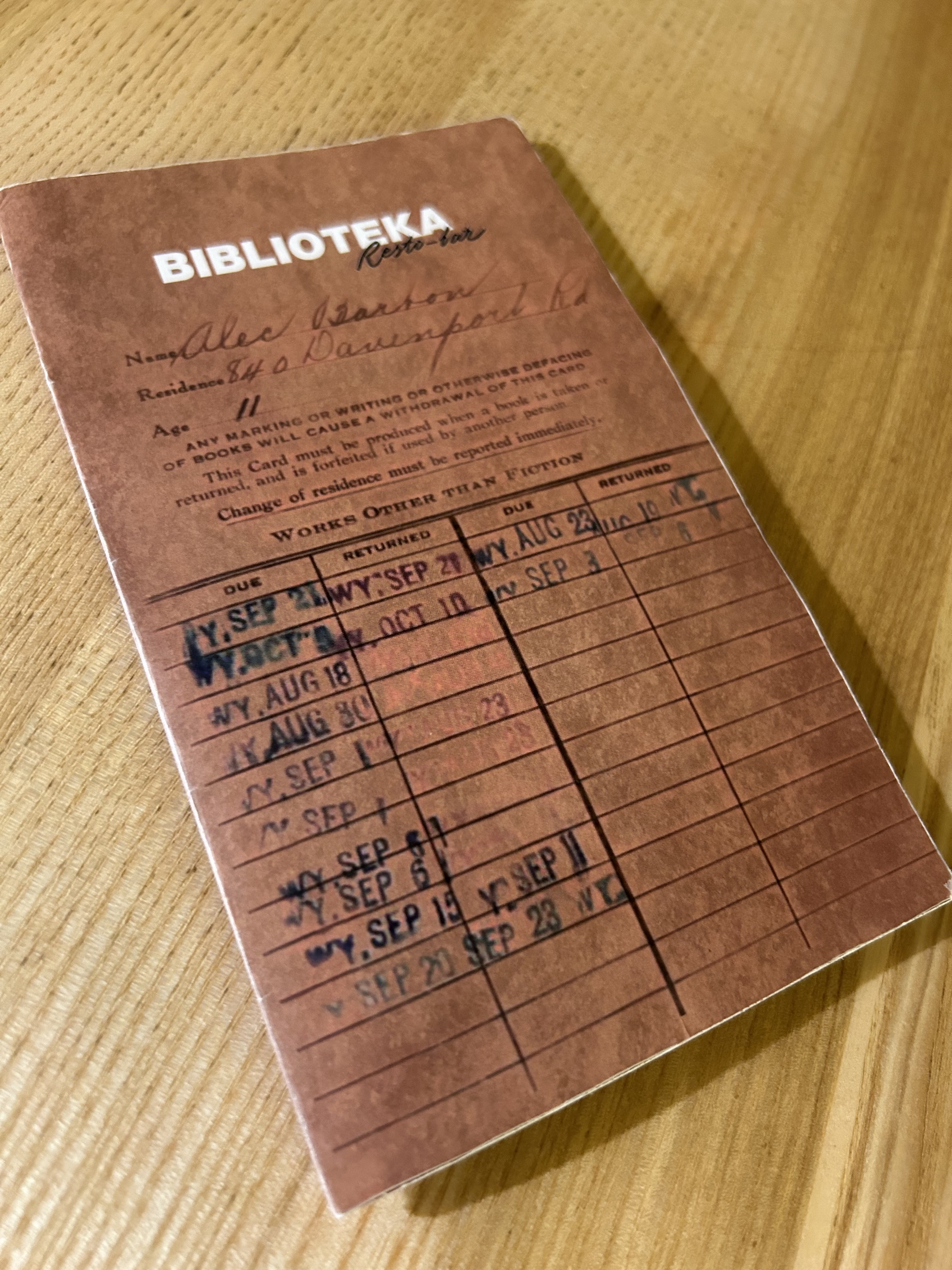 Biblioteka restaurant lviv menu 3
