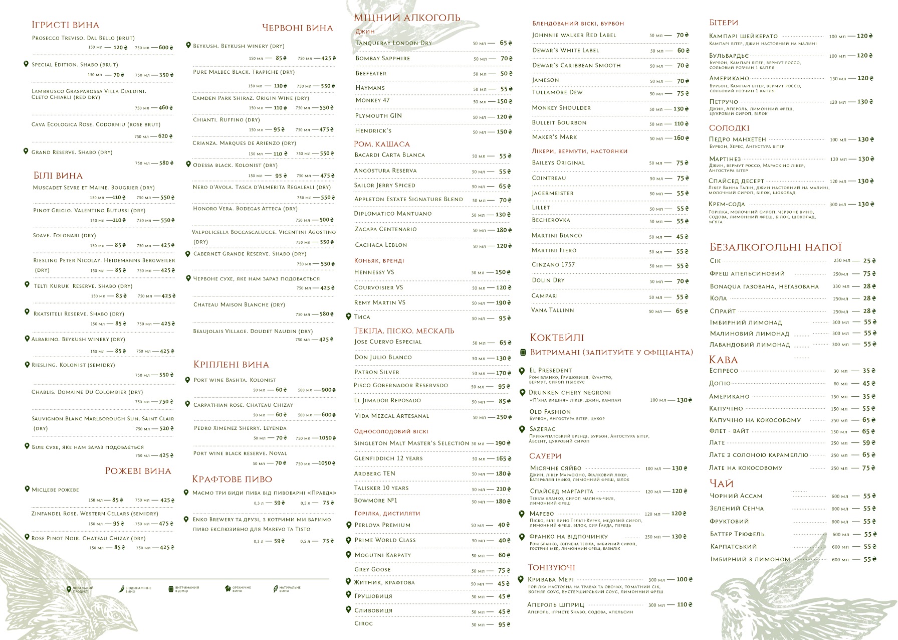 Marymo Svoyeyu Spravoyu menu 5