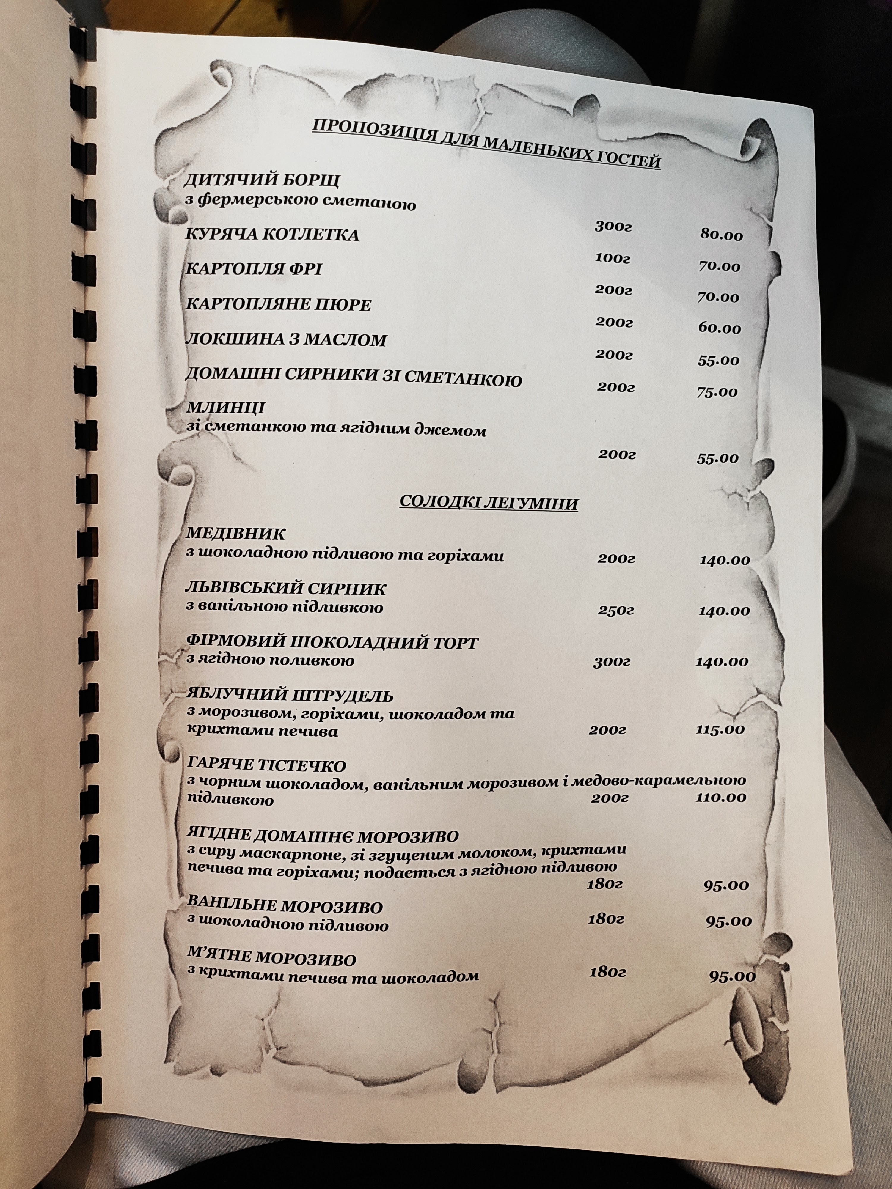 Medivnya 1979 menu 9