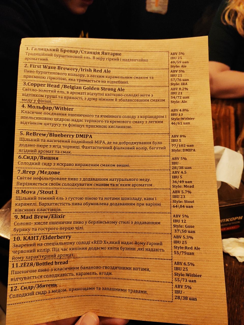 Good Friend menu 10