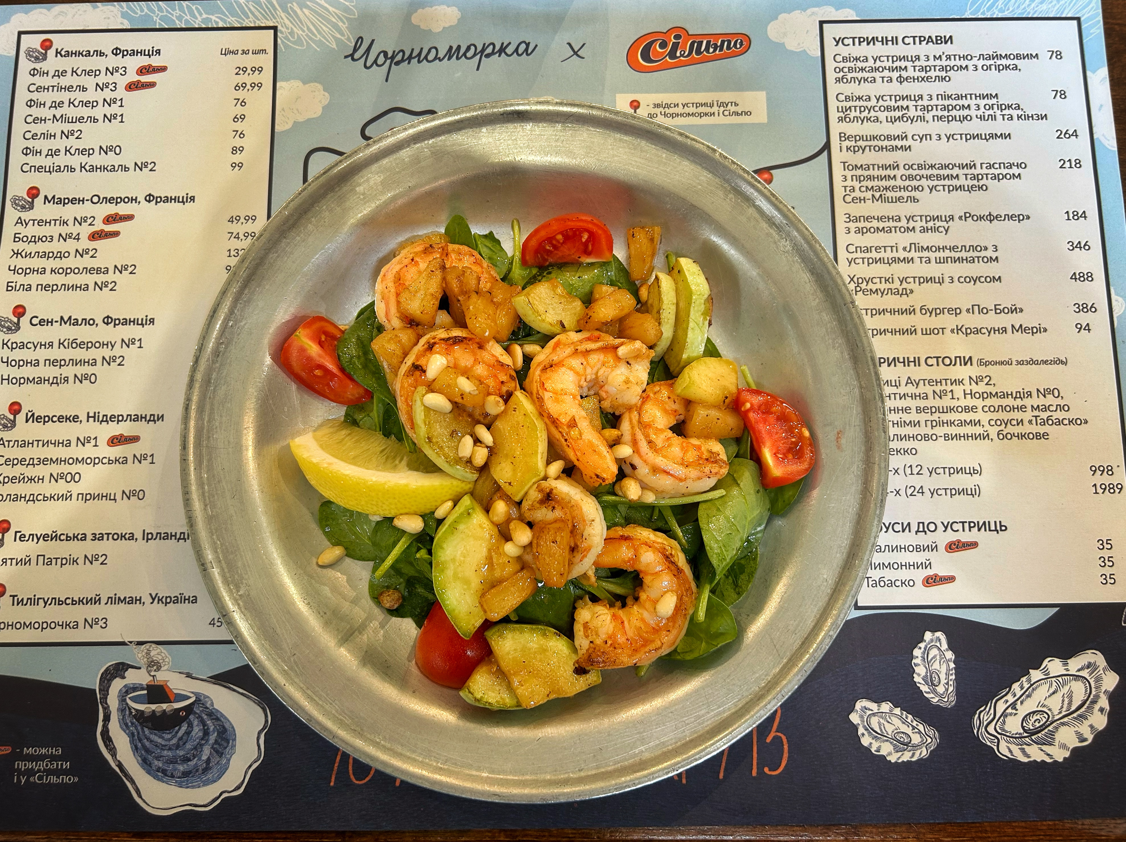 Anchousna Vid Chornomorky menu 6